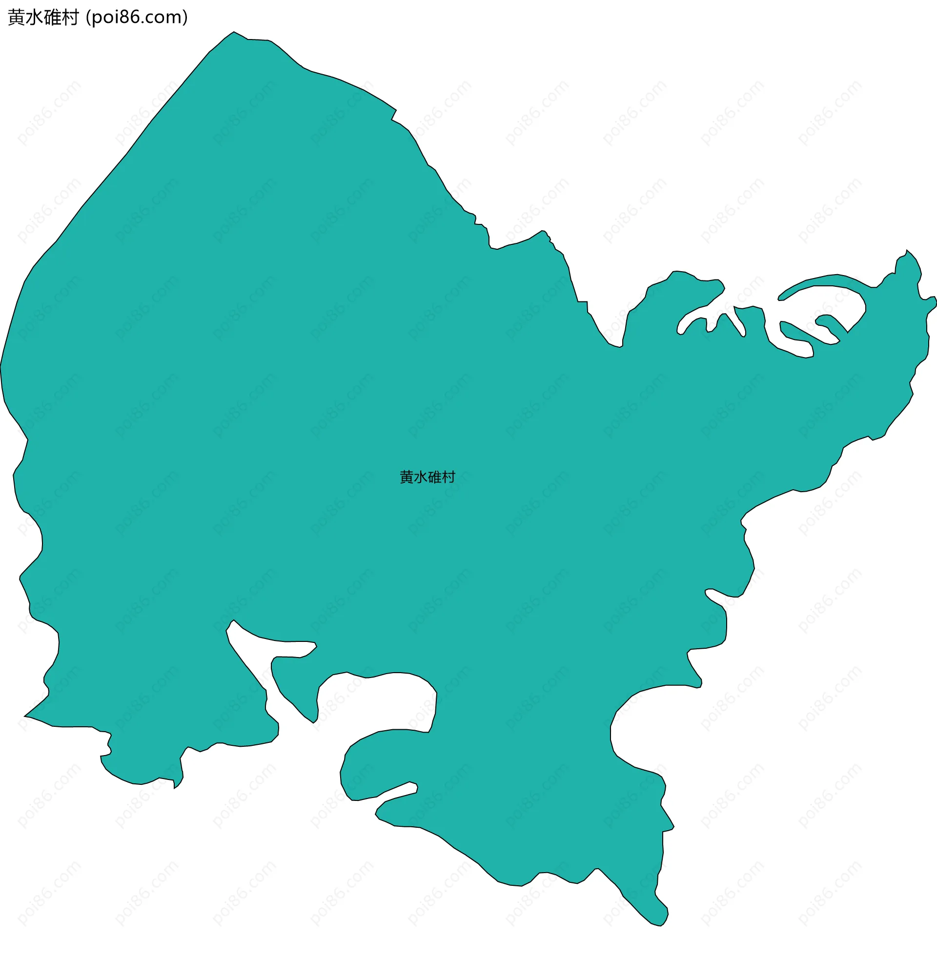 黄水碓村边界地图