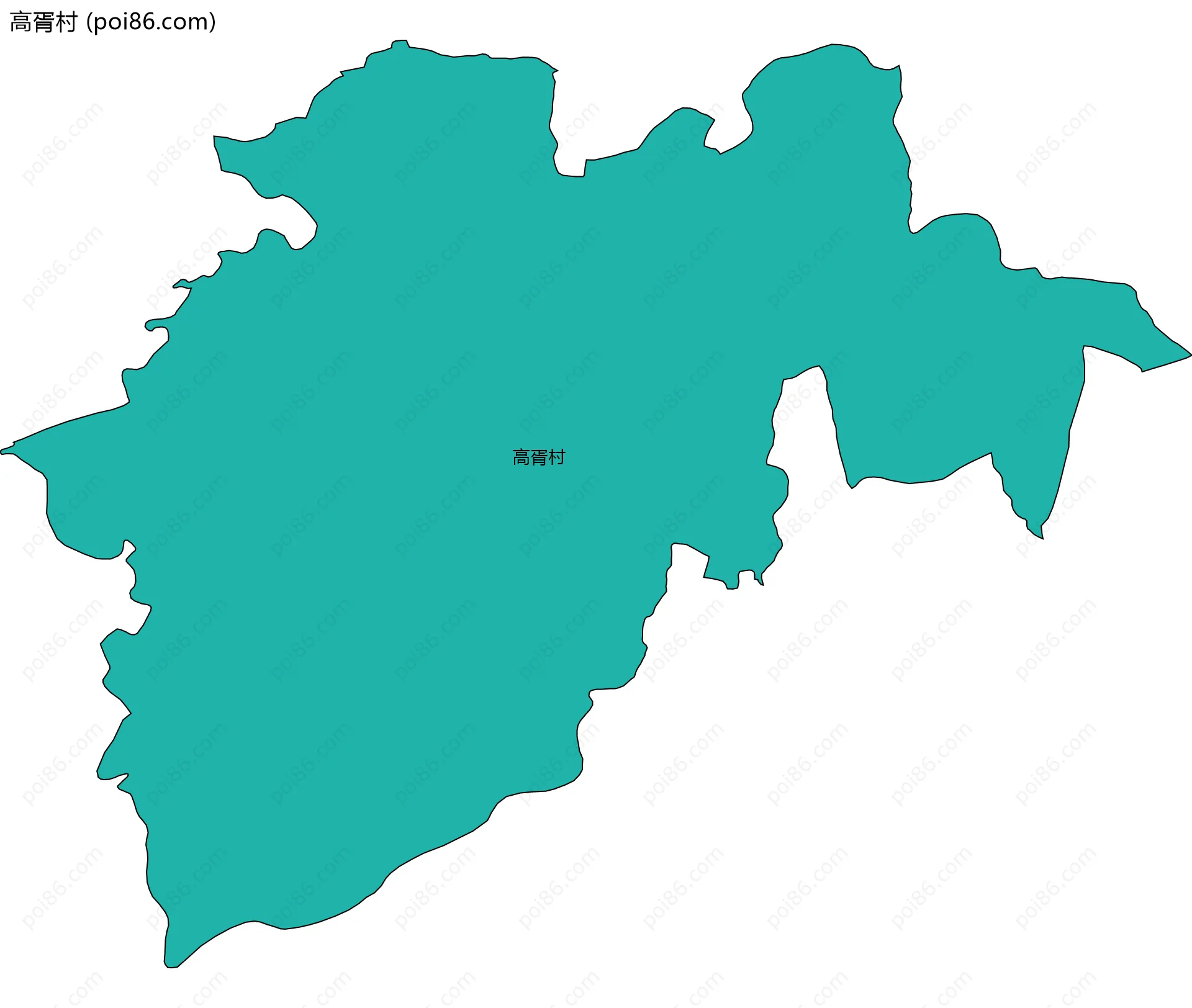 高胥村边界地图