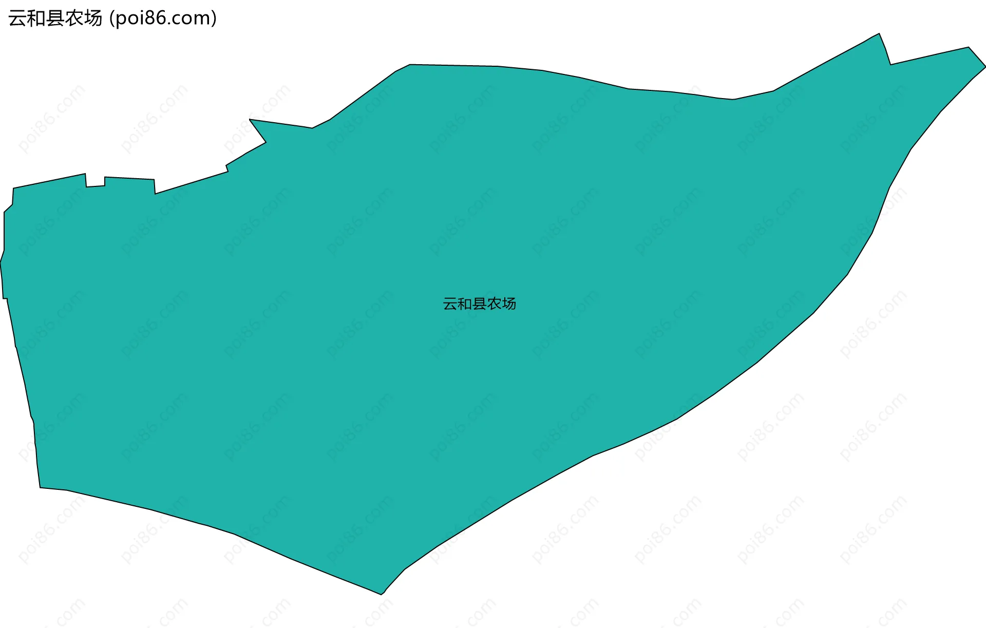 云和县农场边界地图