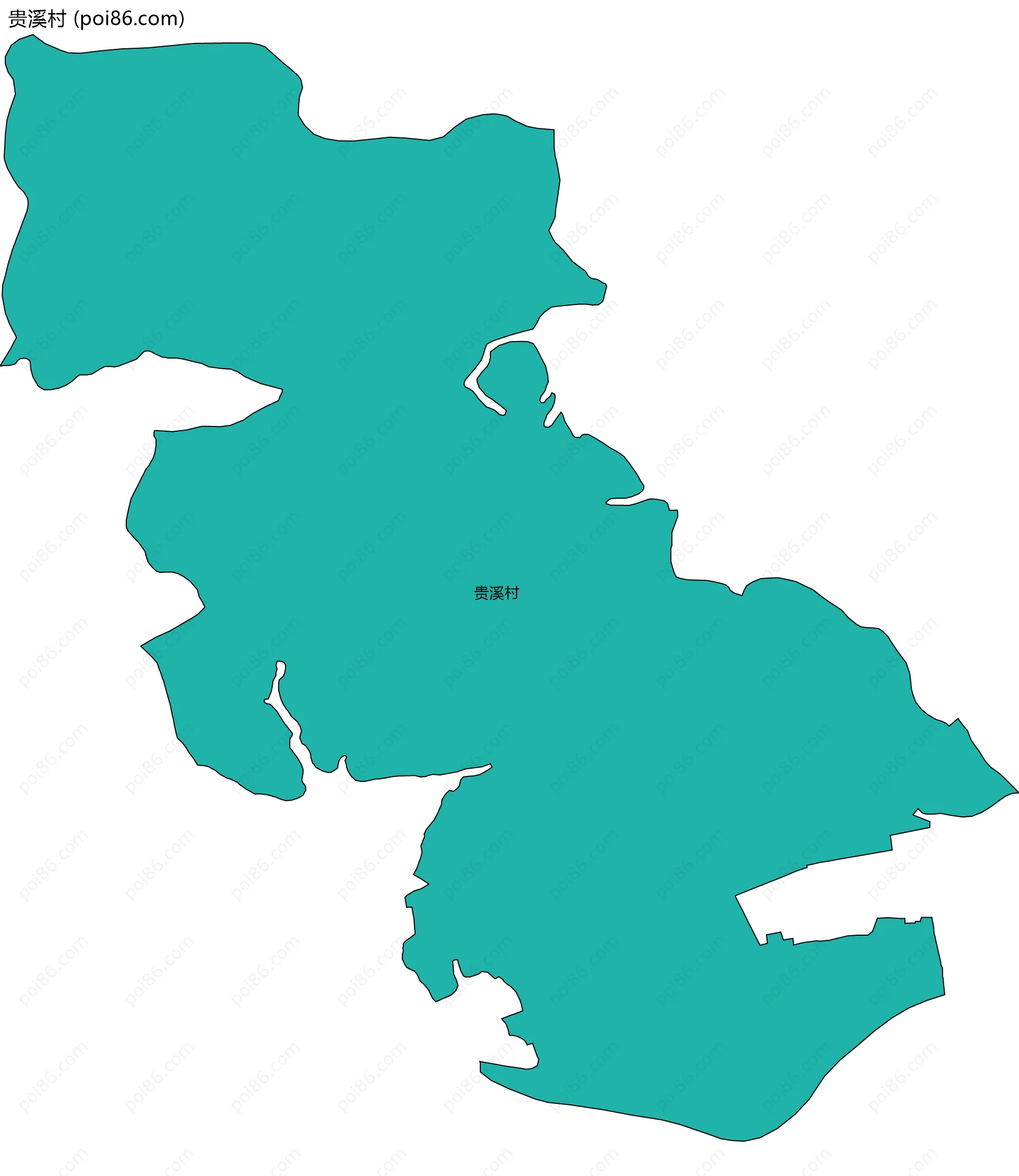 贵溪村边界地图