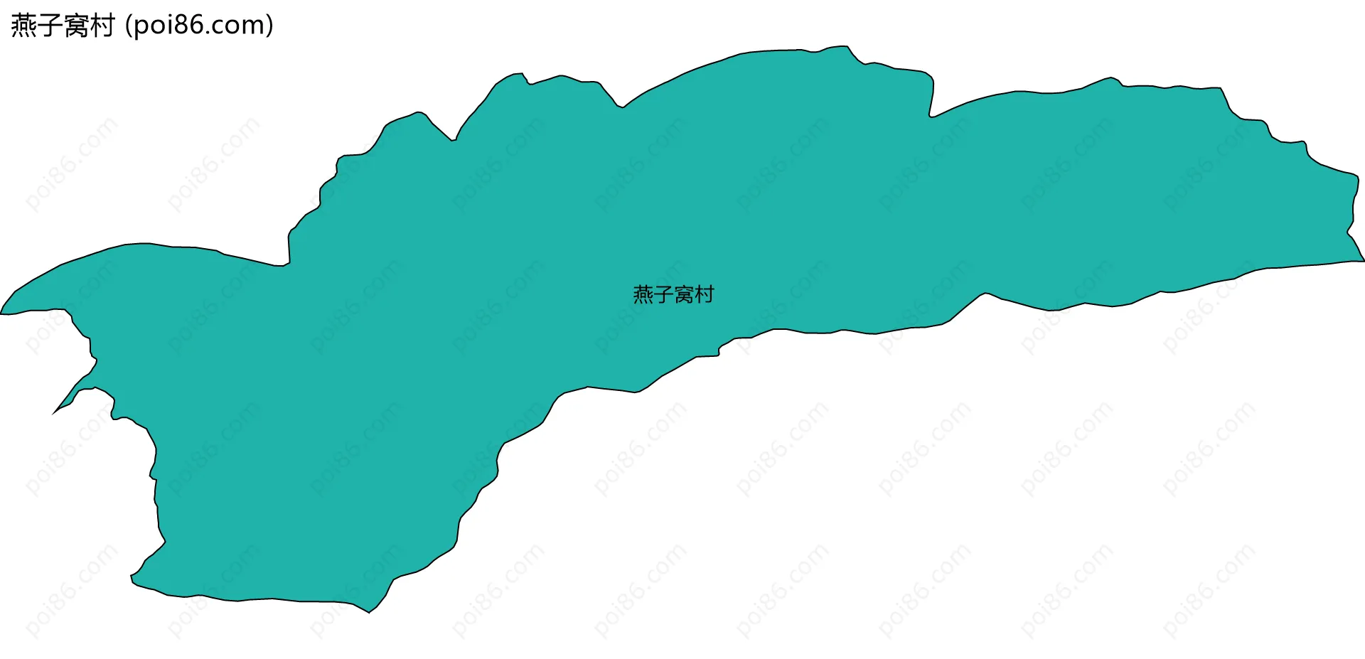 燕子窝村边界地图