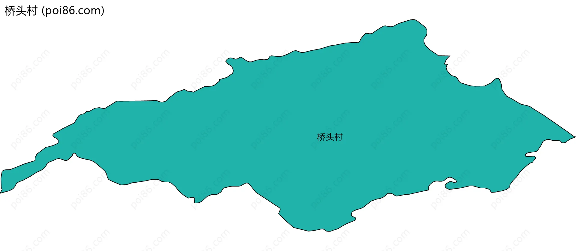 桥头村边界地图