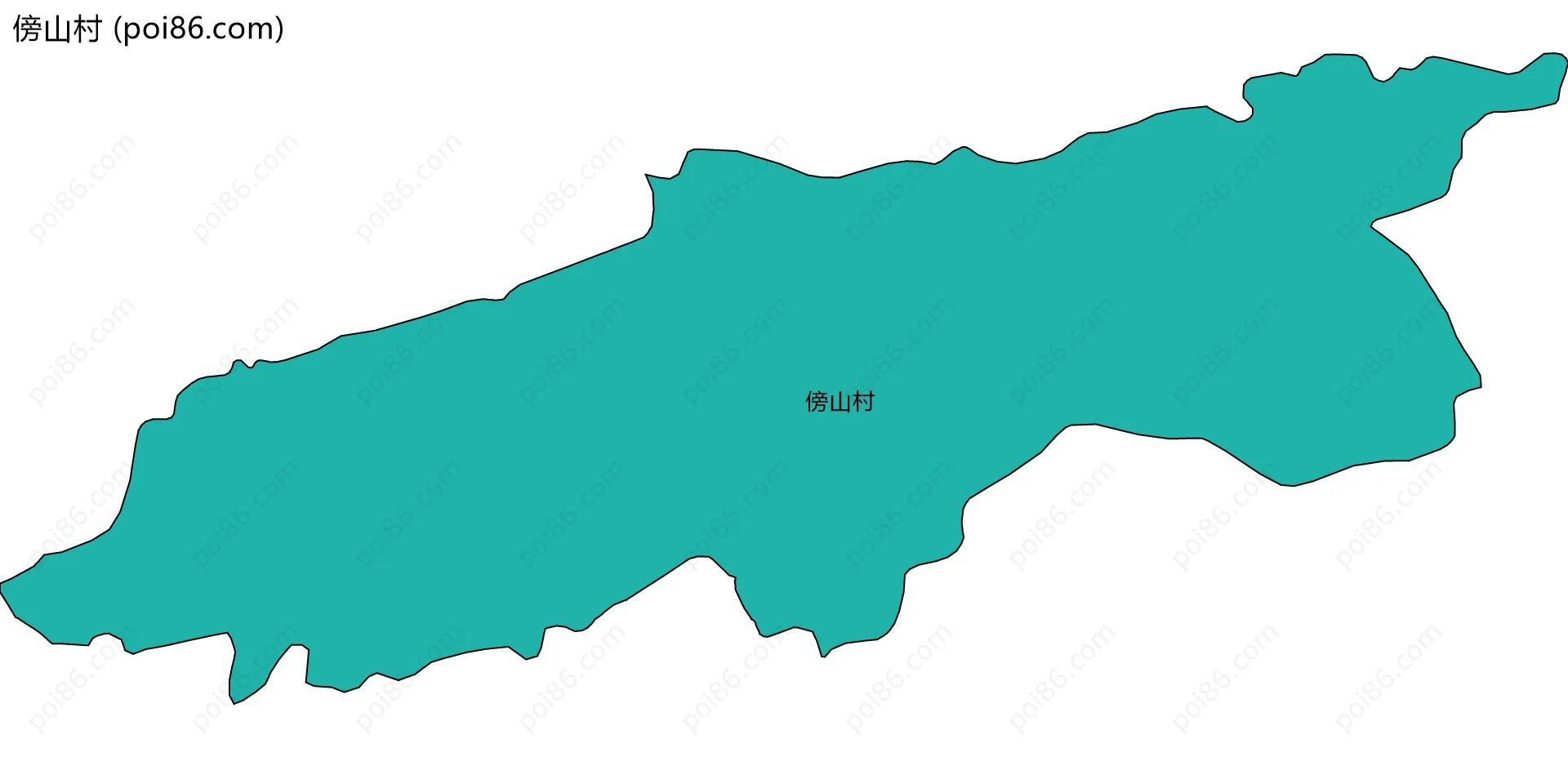 傍山村边界地图