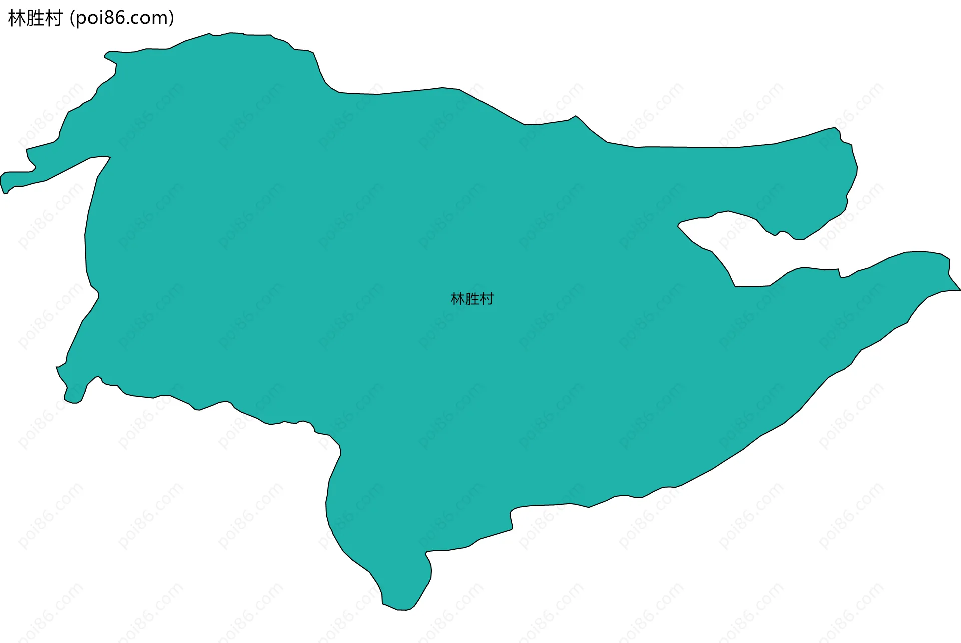 林胜村边界地图