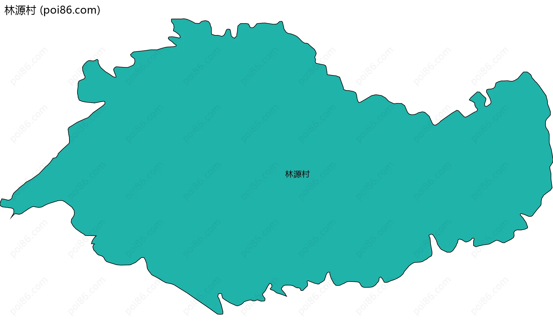 林源村边界地图
