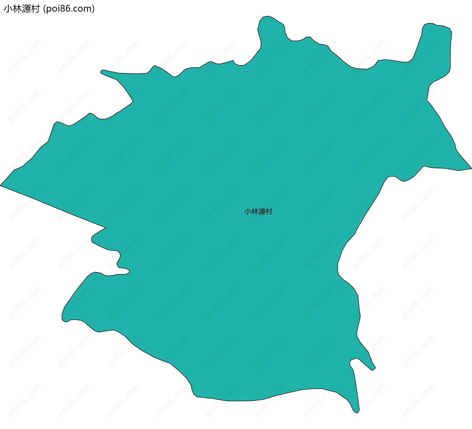小林源村边界地图