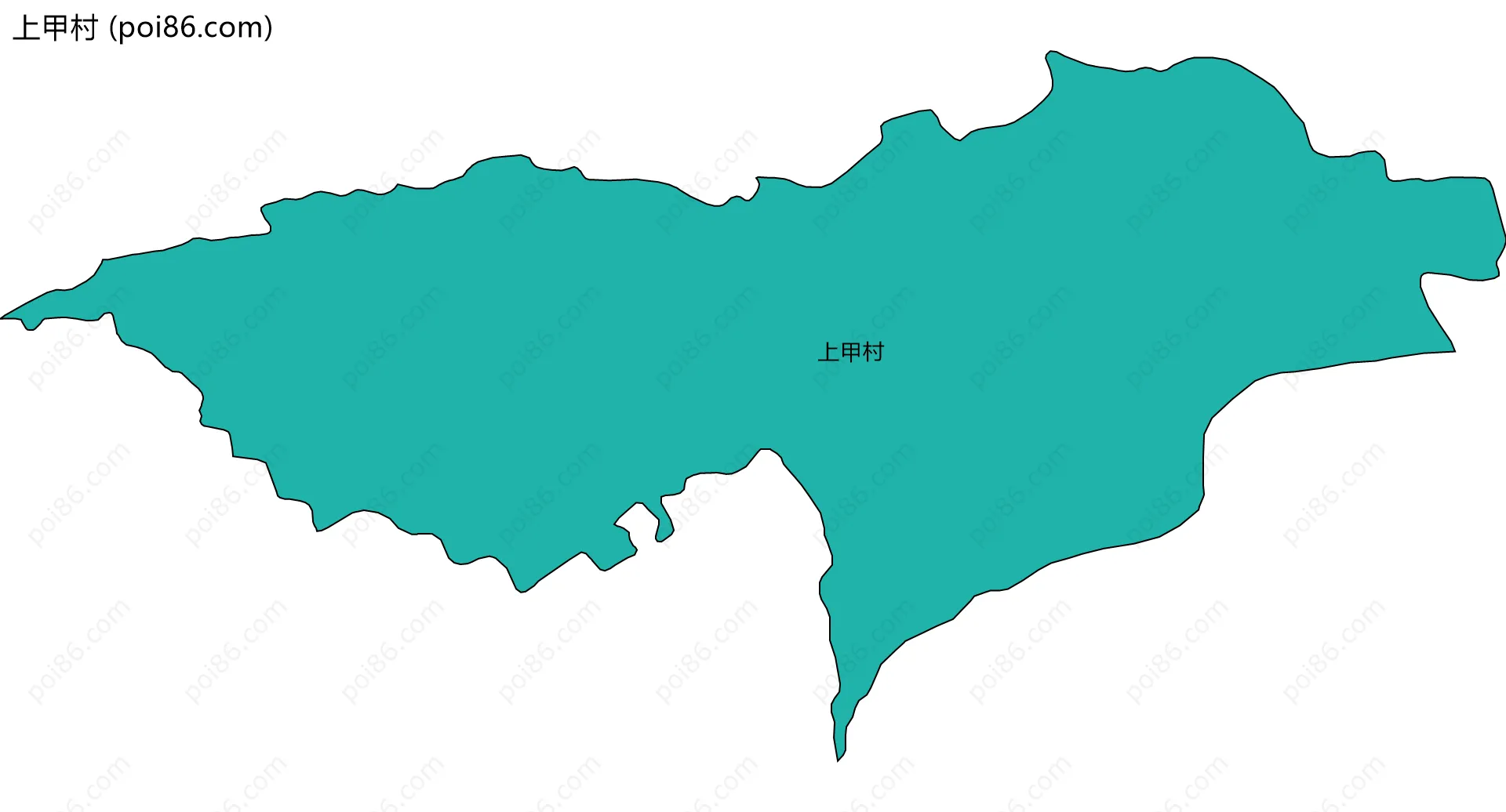 上甲村边界地图