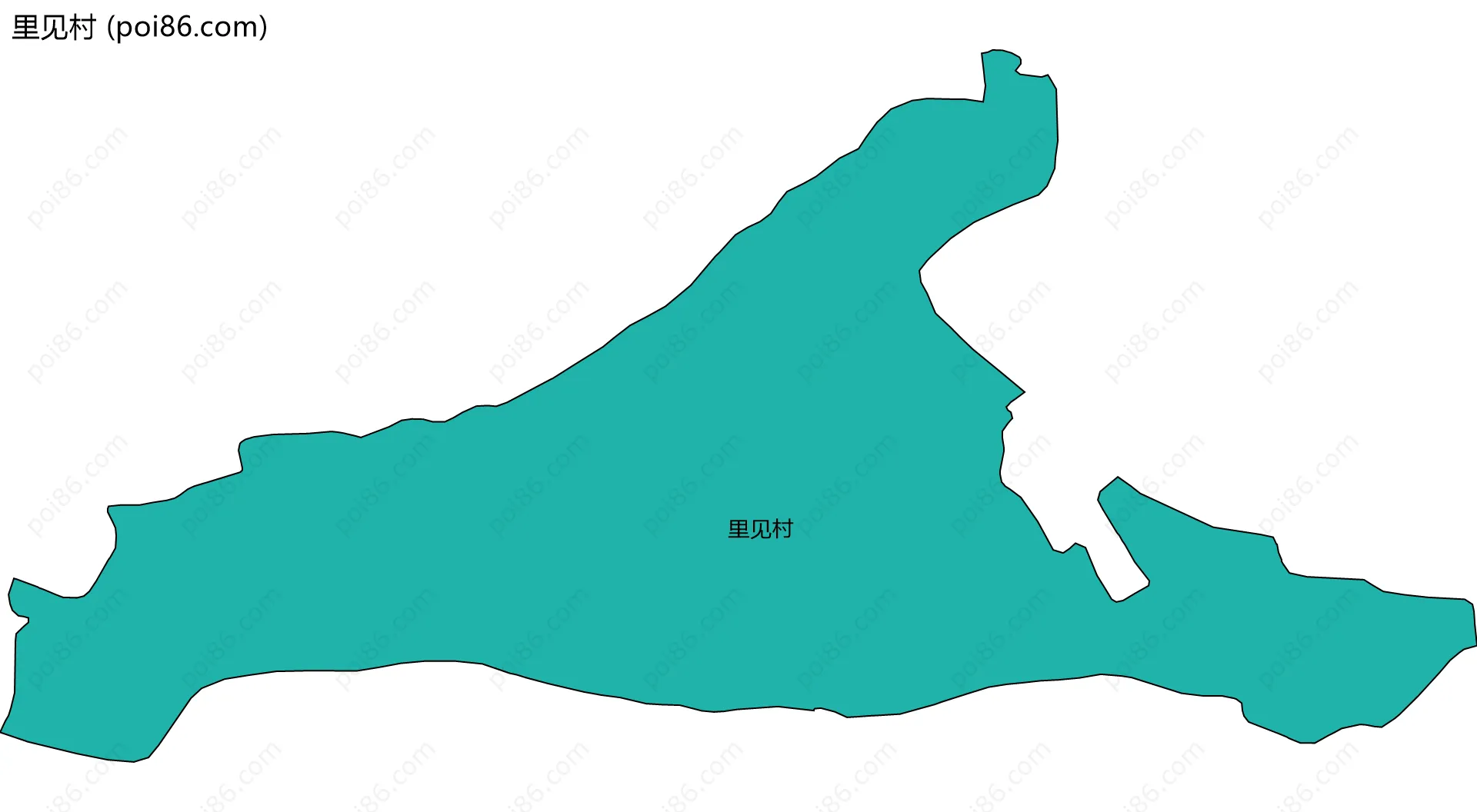 里见村边界地图