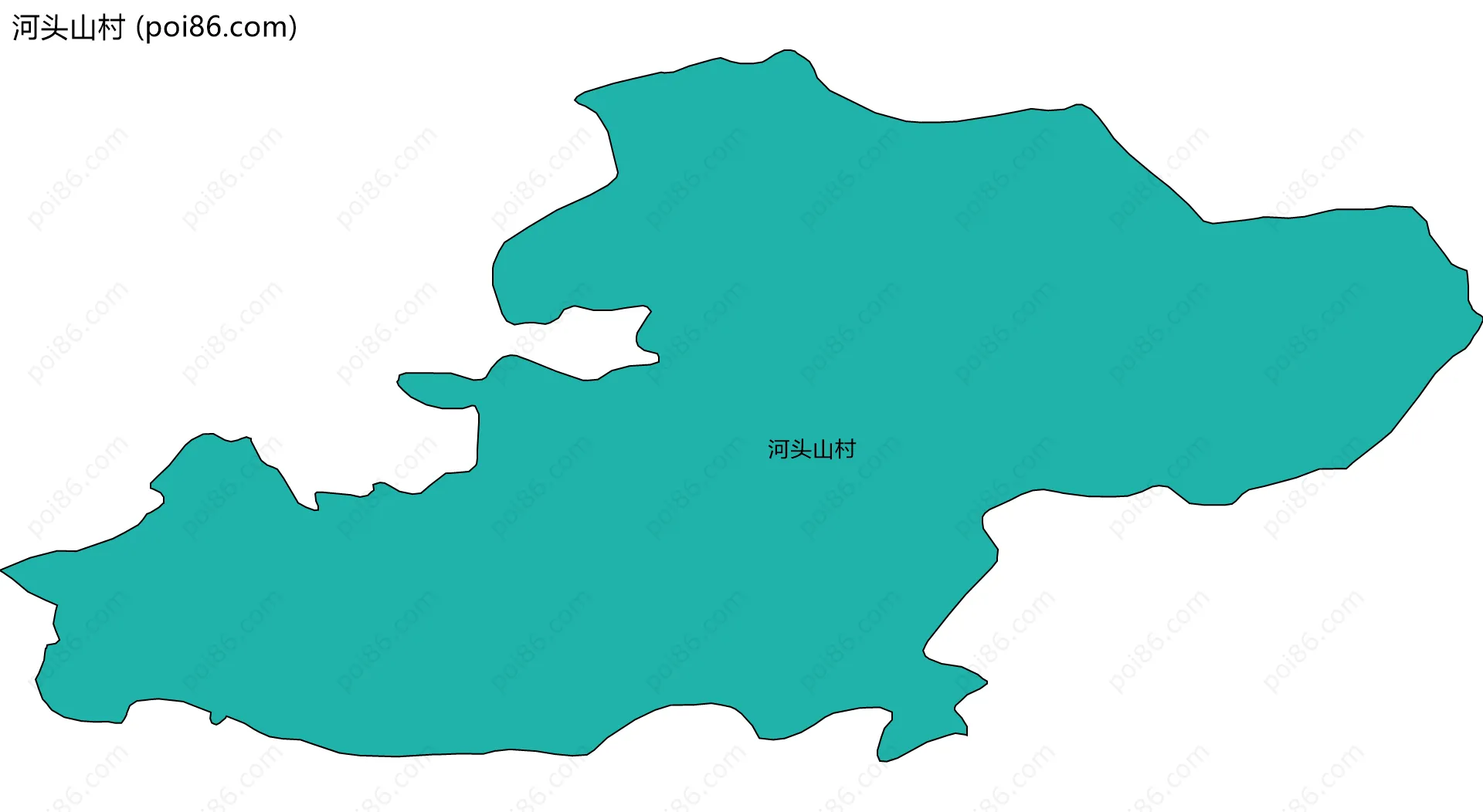 河头山村边界地图