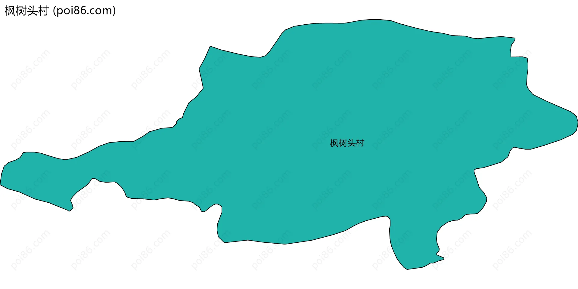 枫树头村边界地图