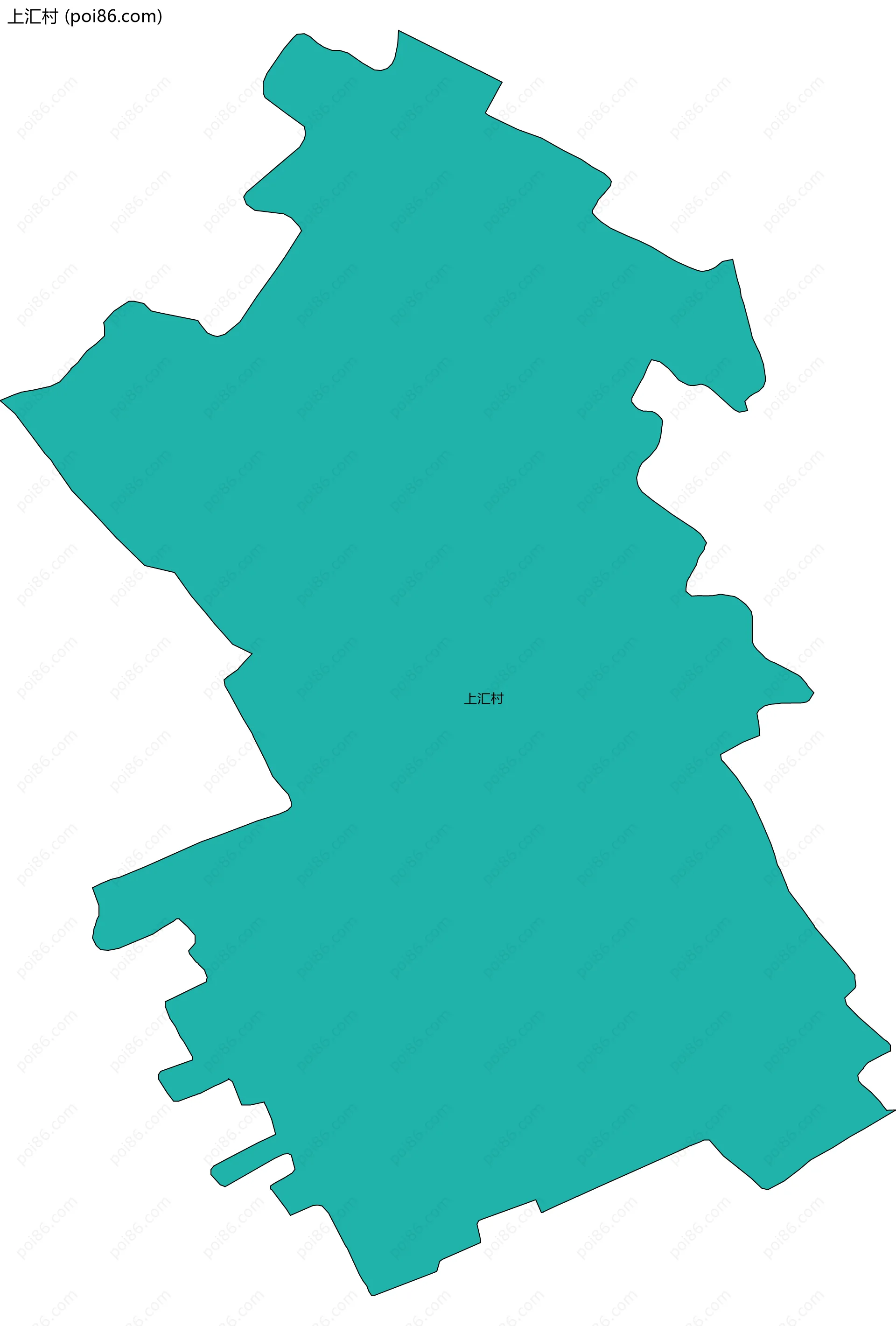 上汇村边界地图