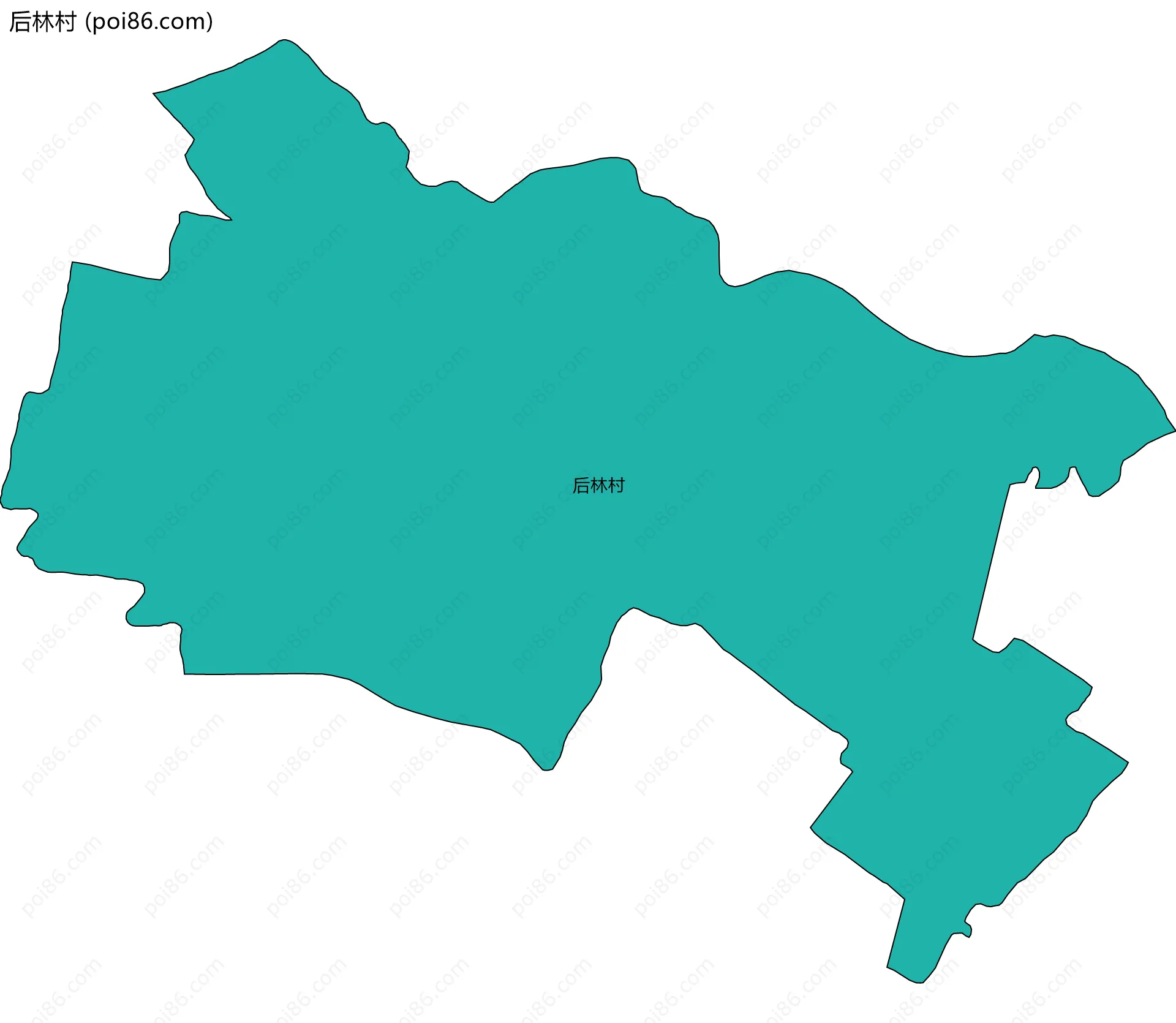 后林村边界地图