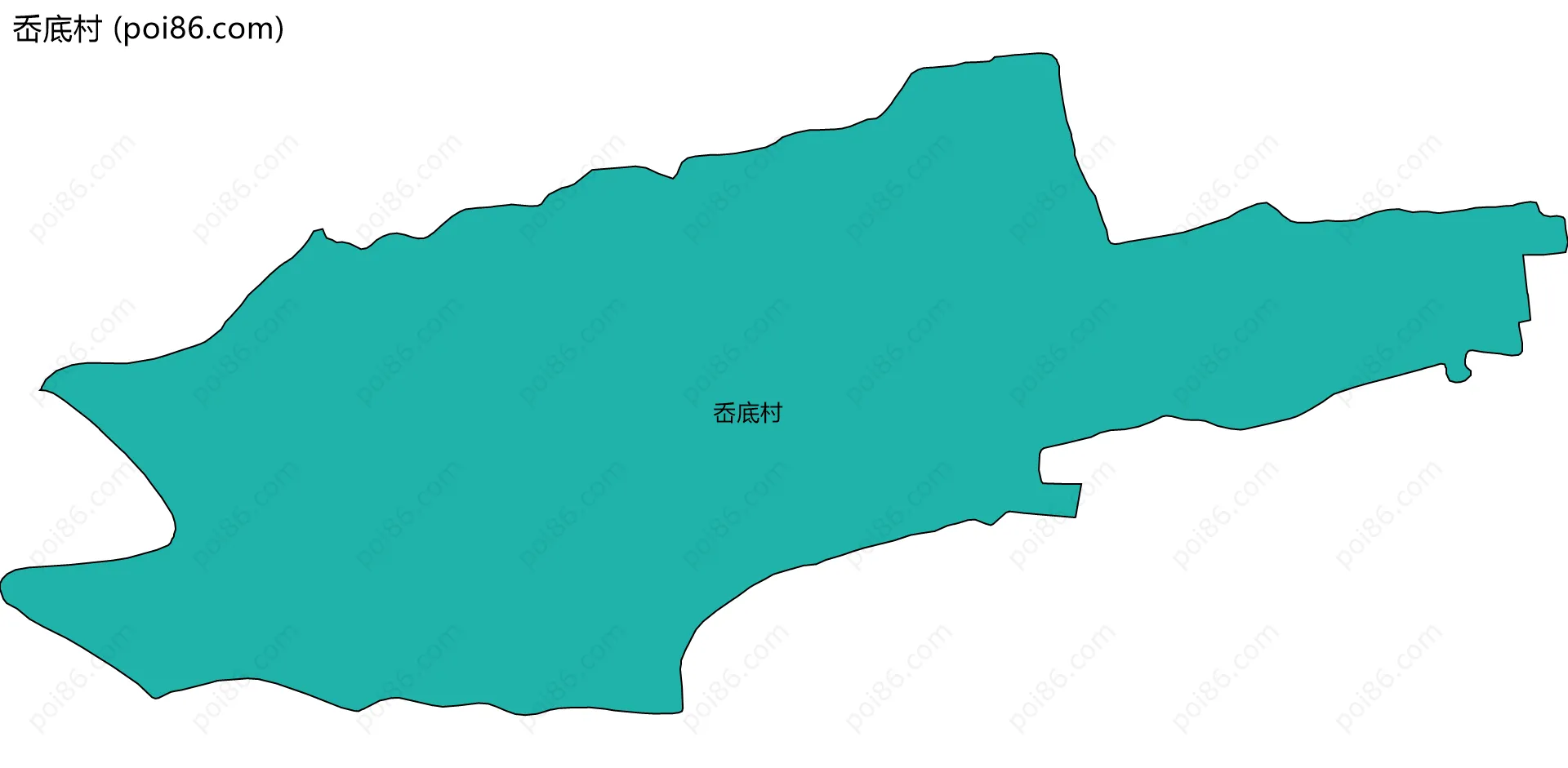 岙底村边界地图
