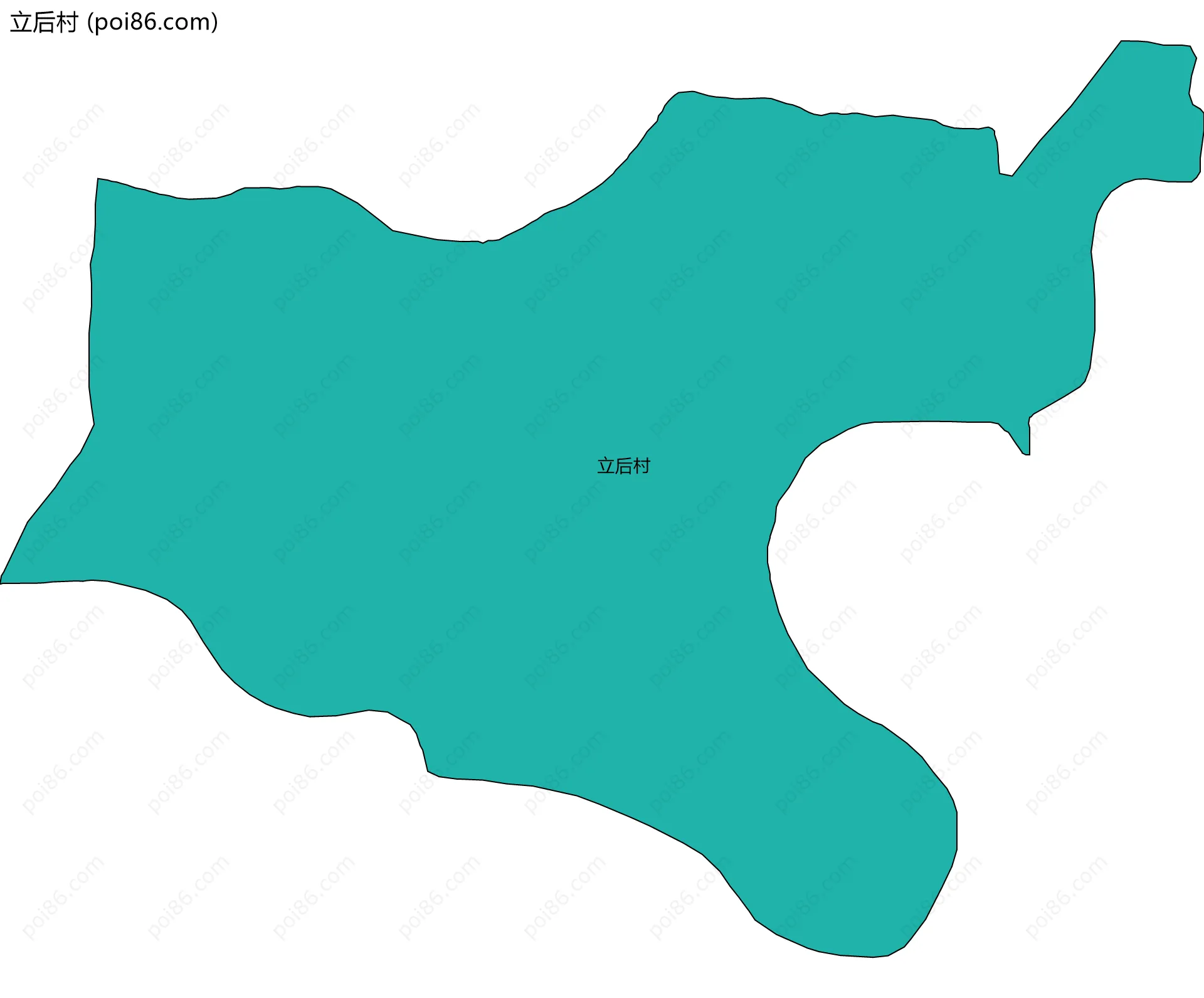 立后村边界地图