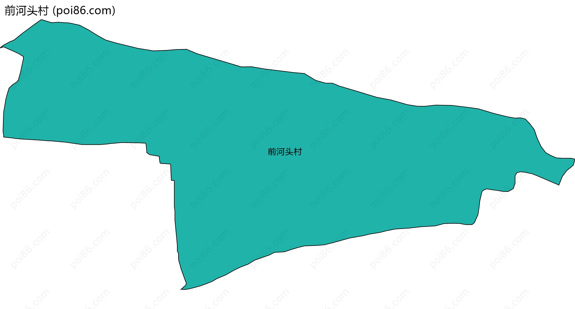 前河头村边界地图