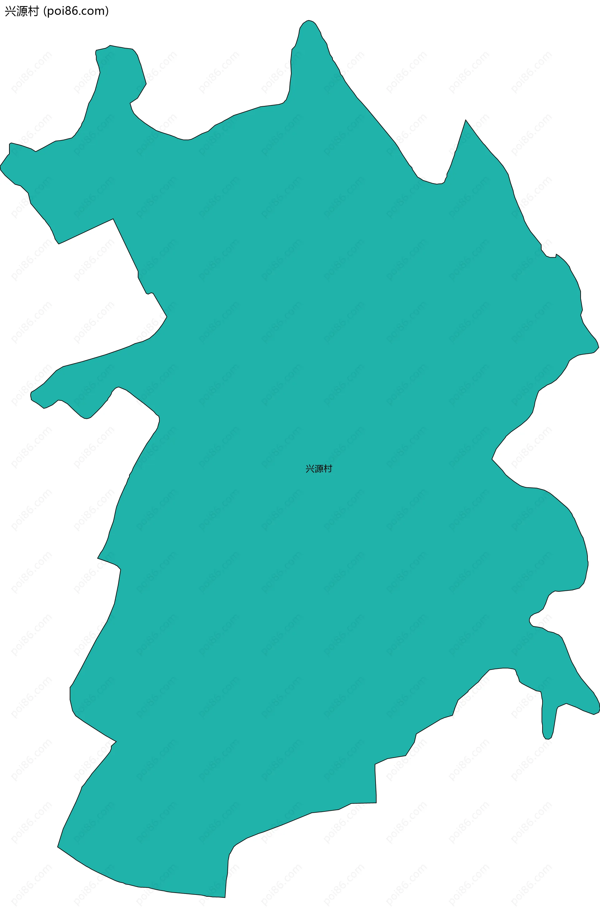 兴源村边界地图