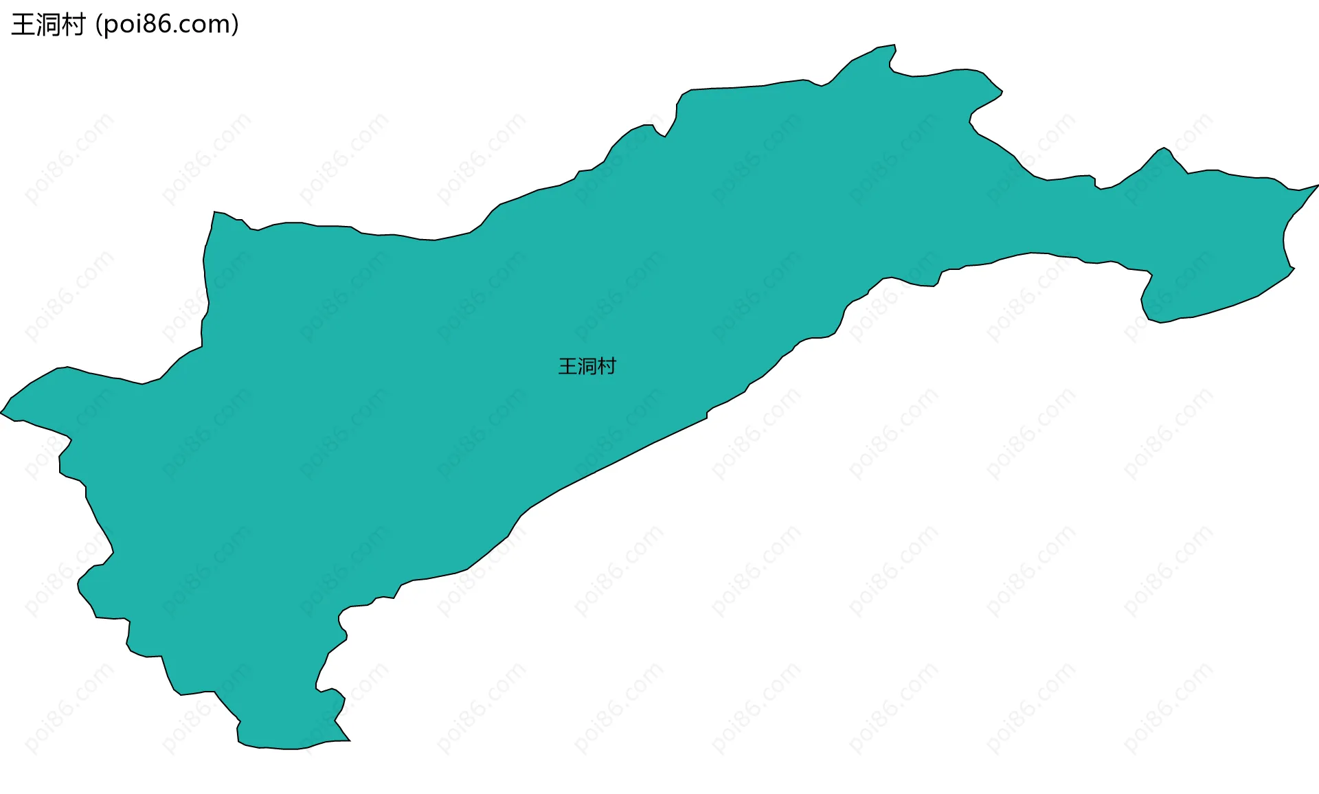 王洞村边界地图