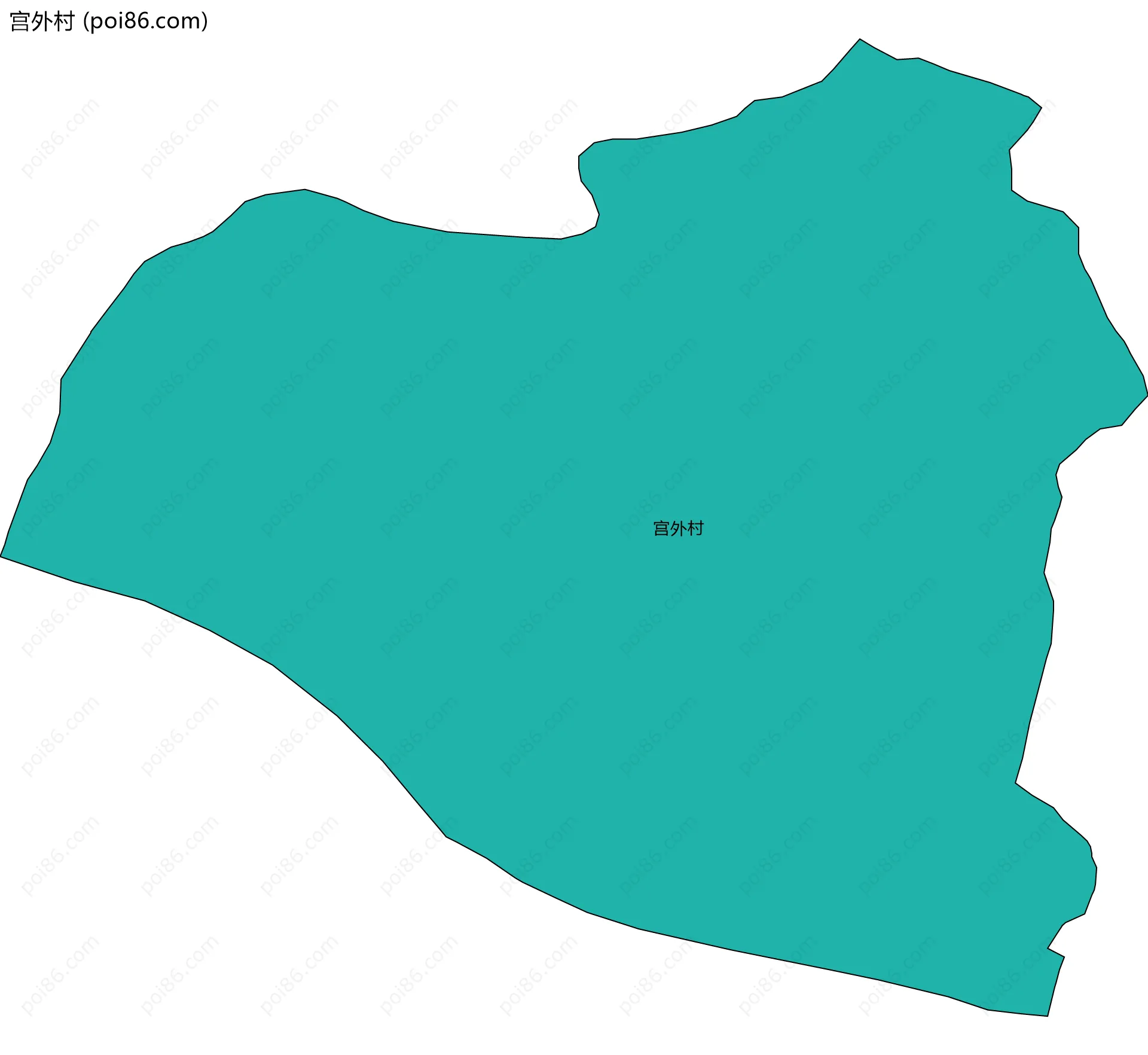 宫外村边界地图