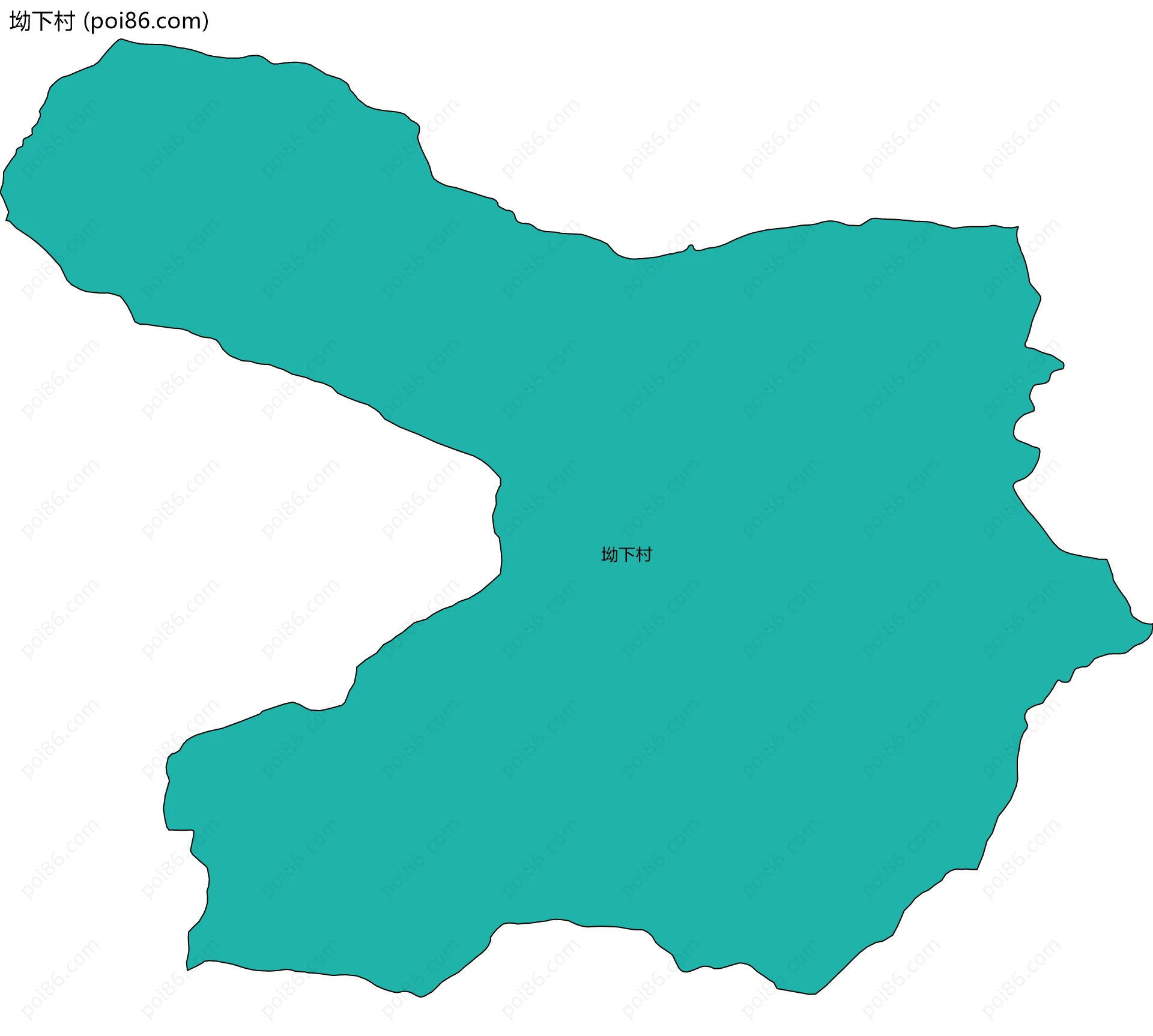 坳下村边界地图