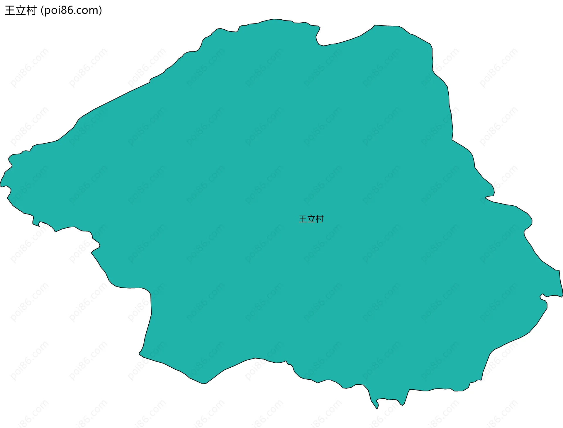 王立村边界地图