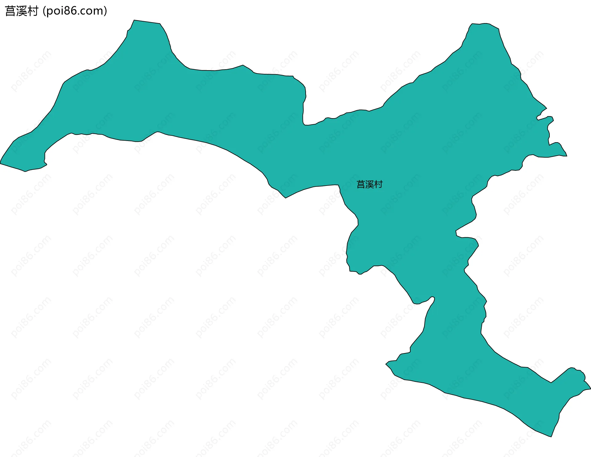 莒溪村边界地图