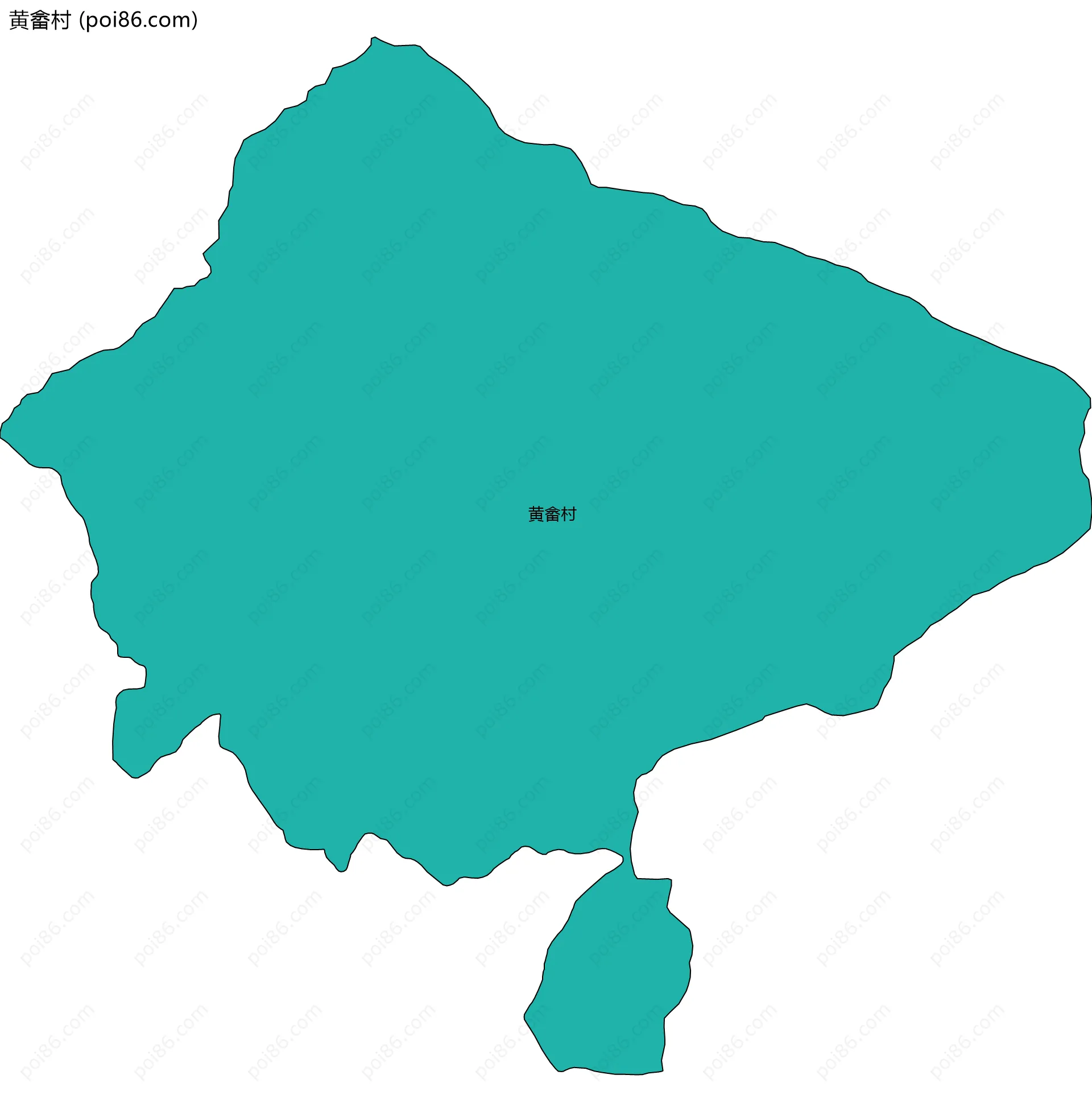 黄畲村边界地图