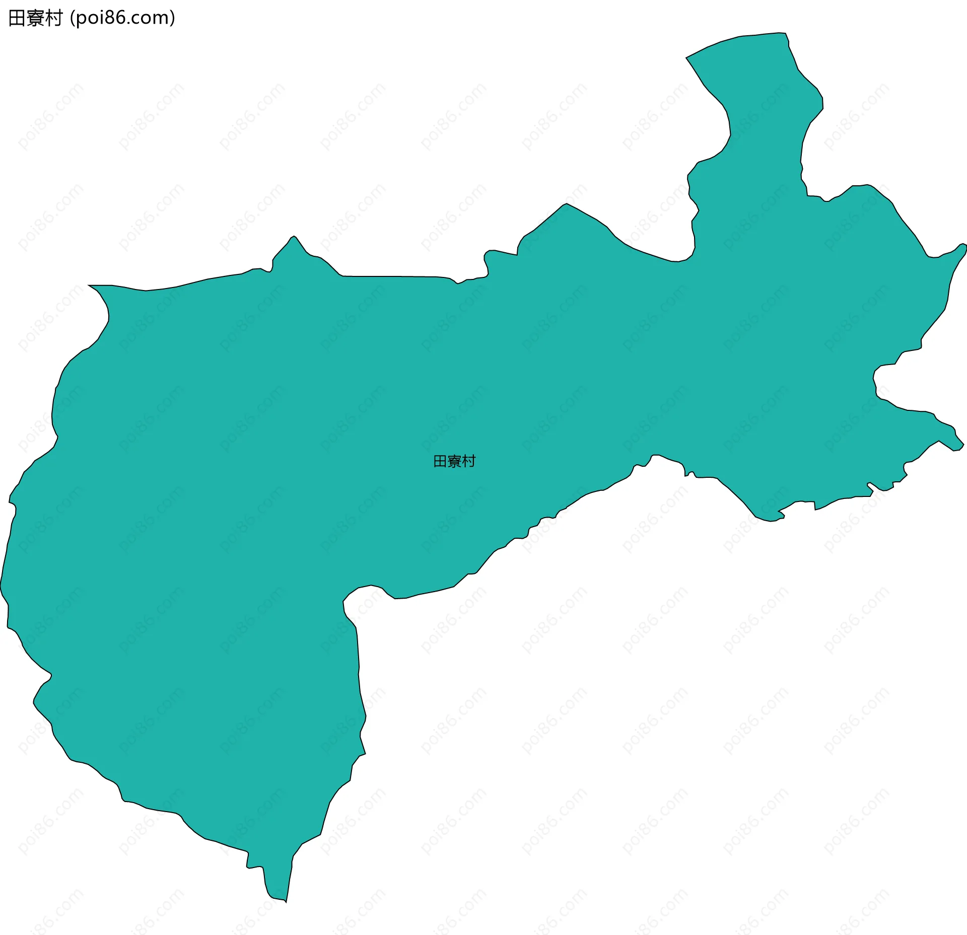 田寮村边界地图