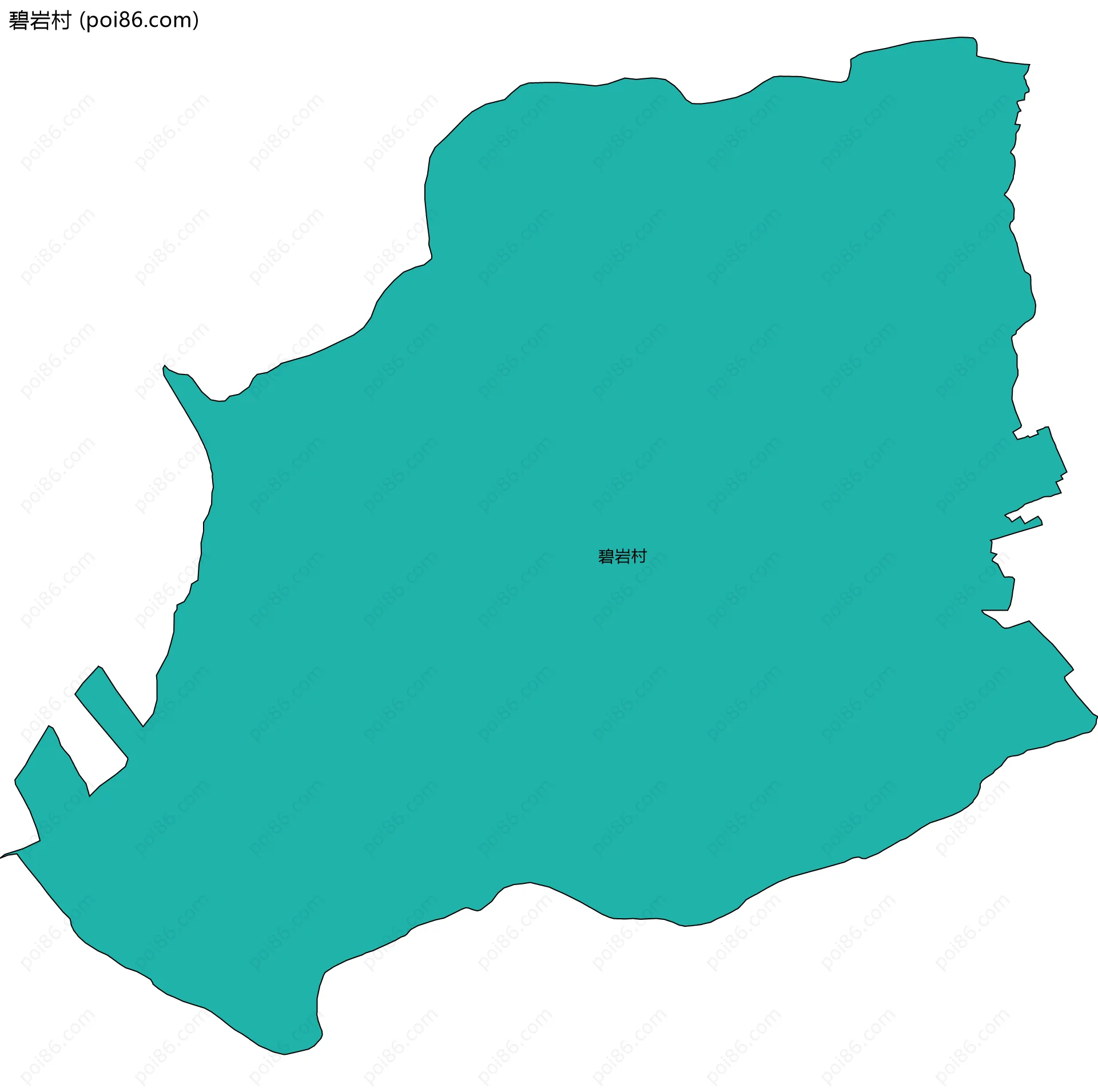 碧岩村边界地图