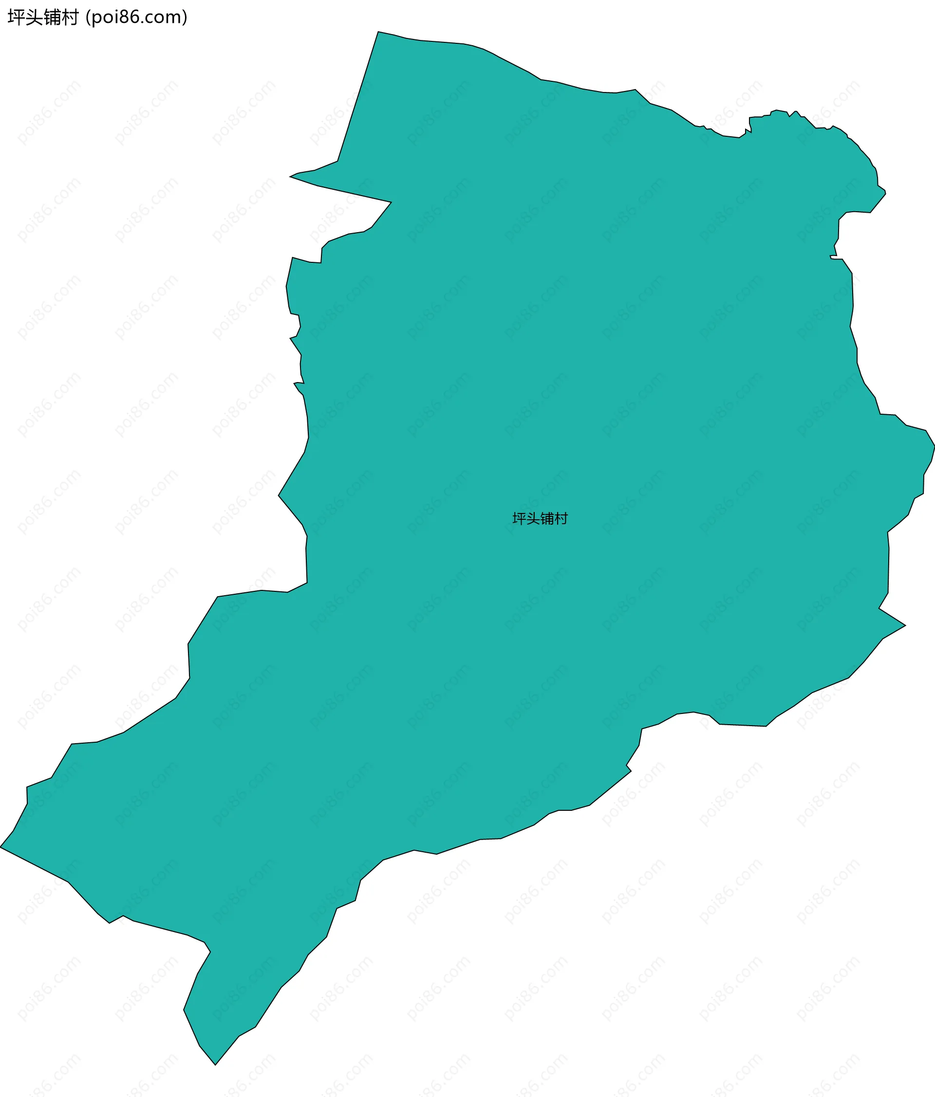 坪头铺村边界地图