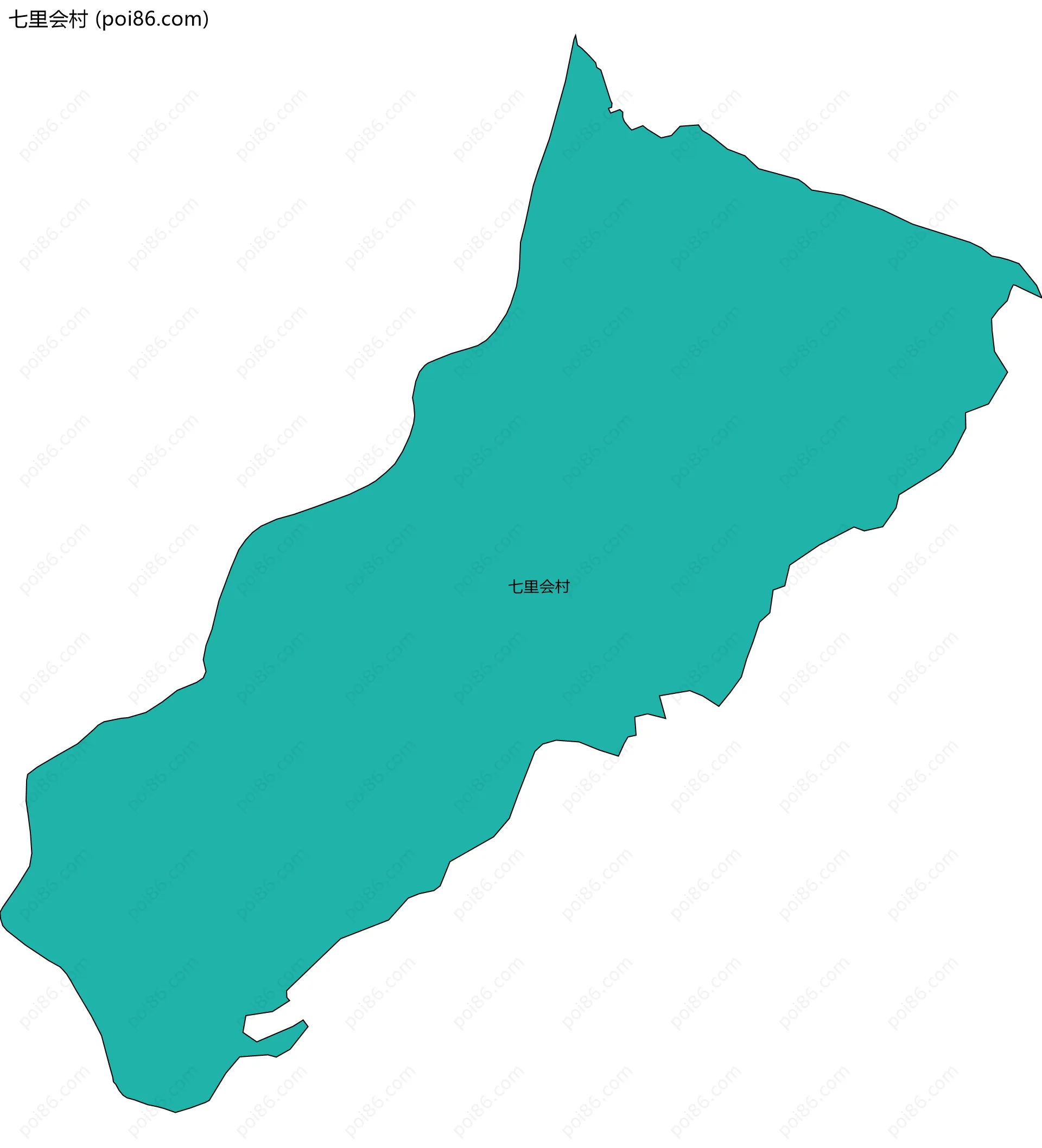 七里会村边界地图