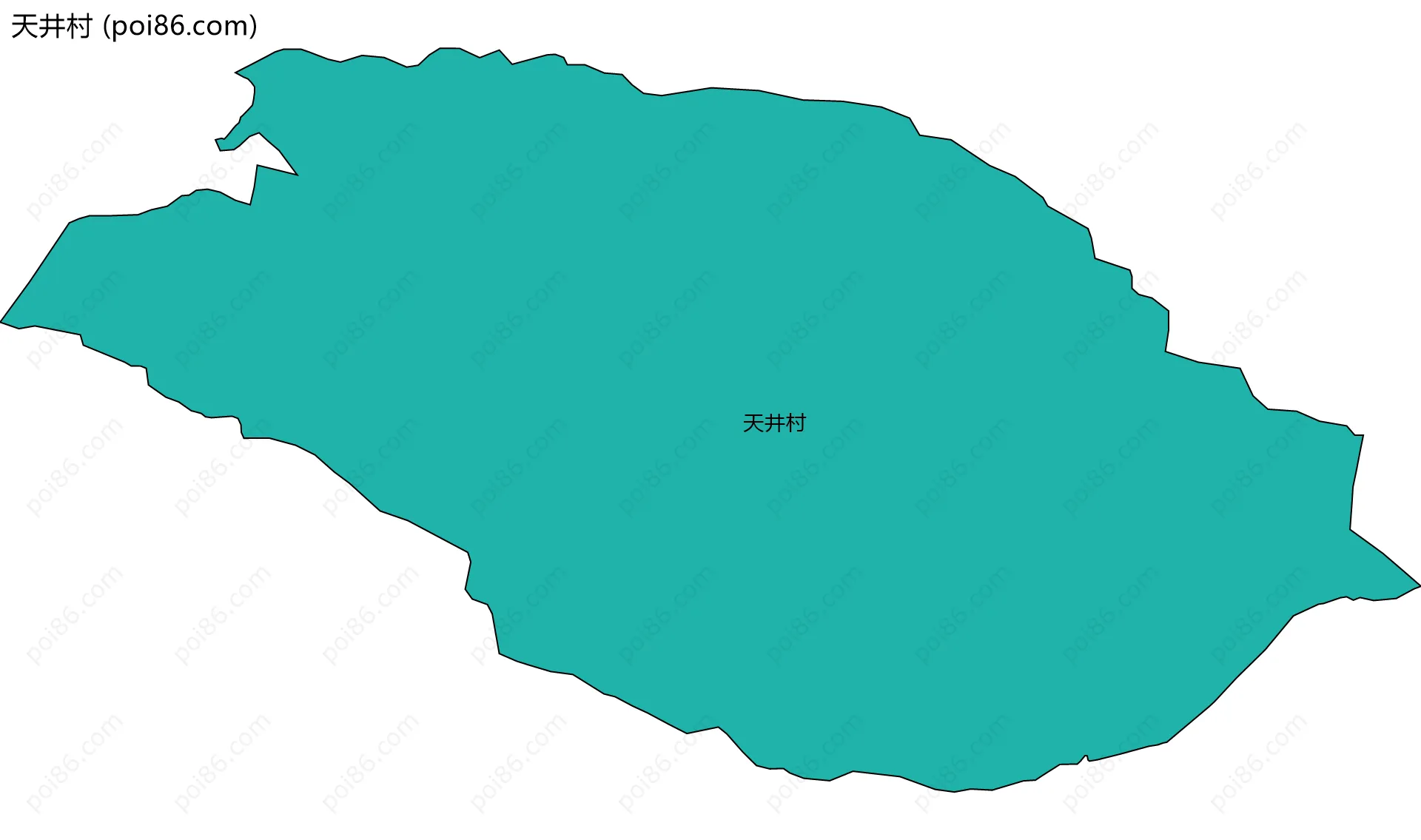 天井村边界地图