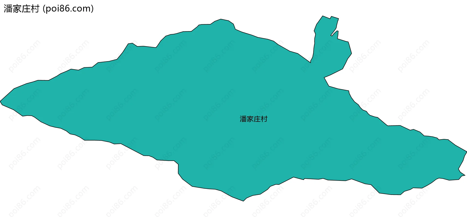 潘家庄村边界地图