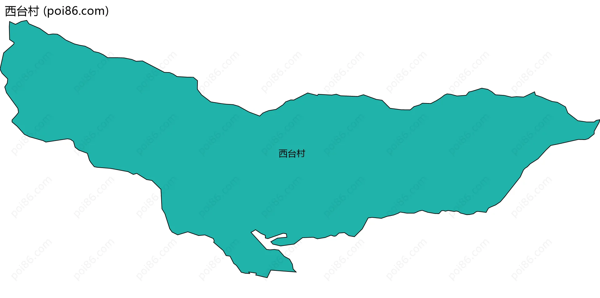 西台村边界地图