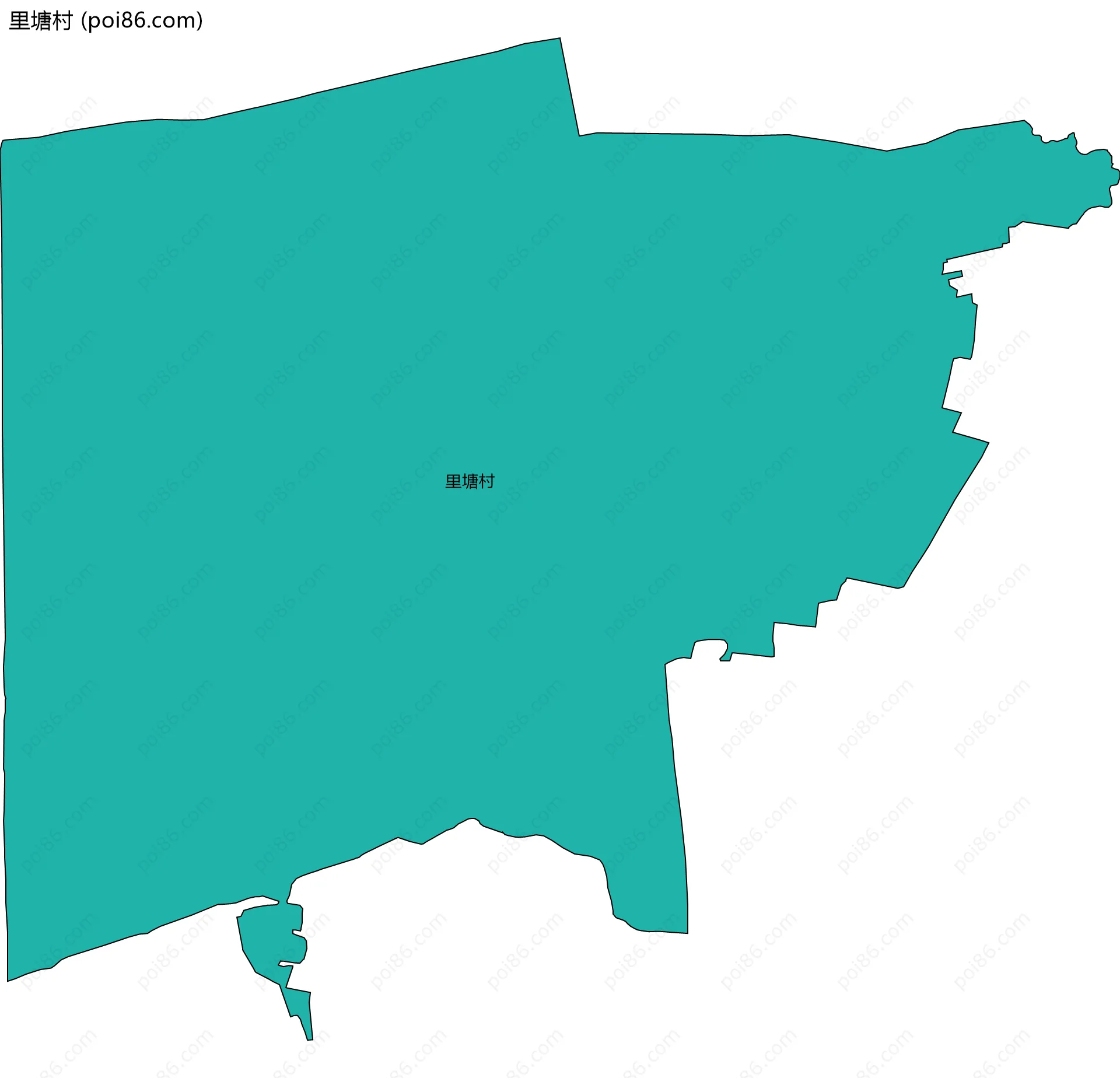 里塘村边界地图