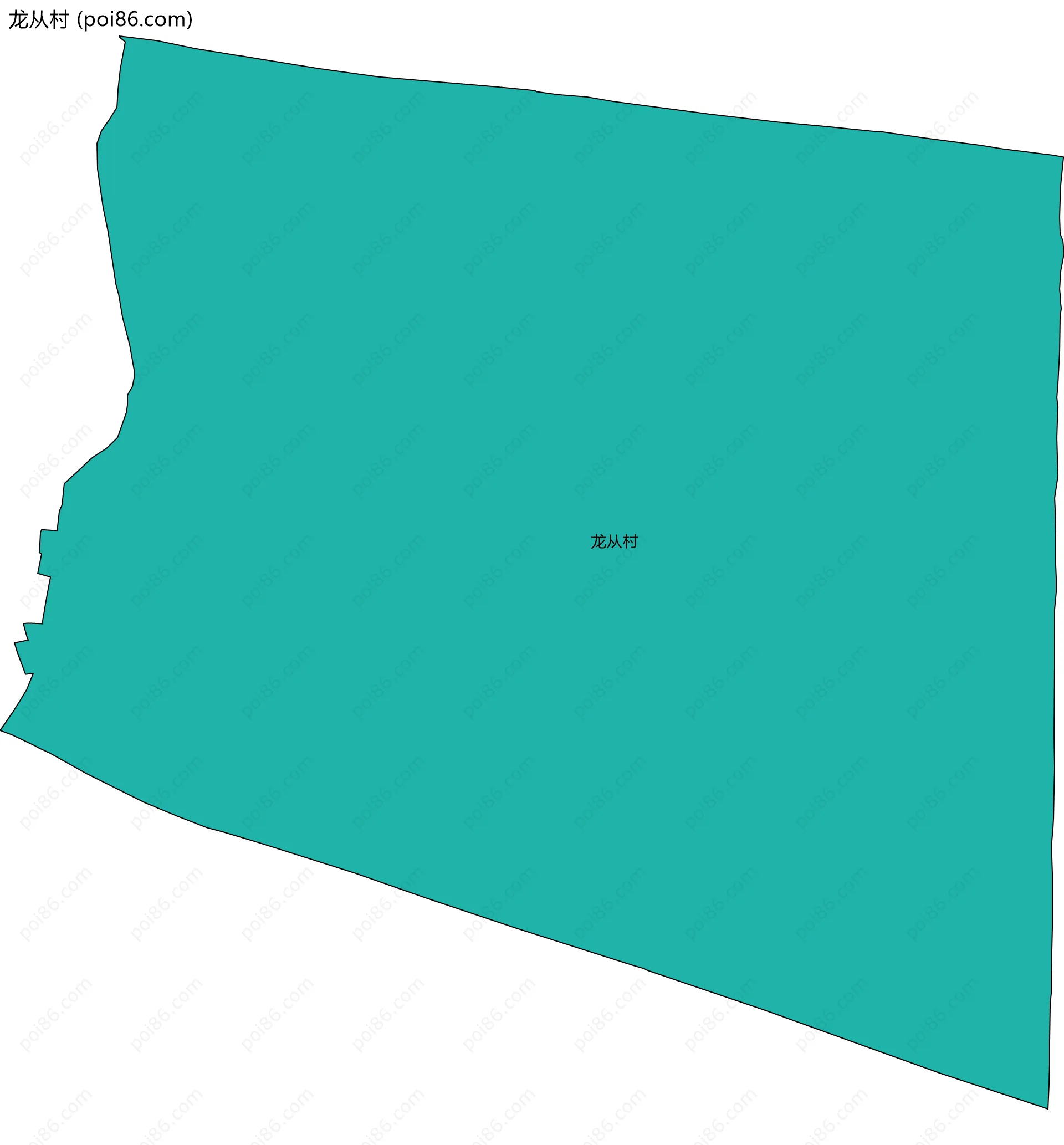 龙从村边界地图