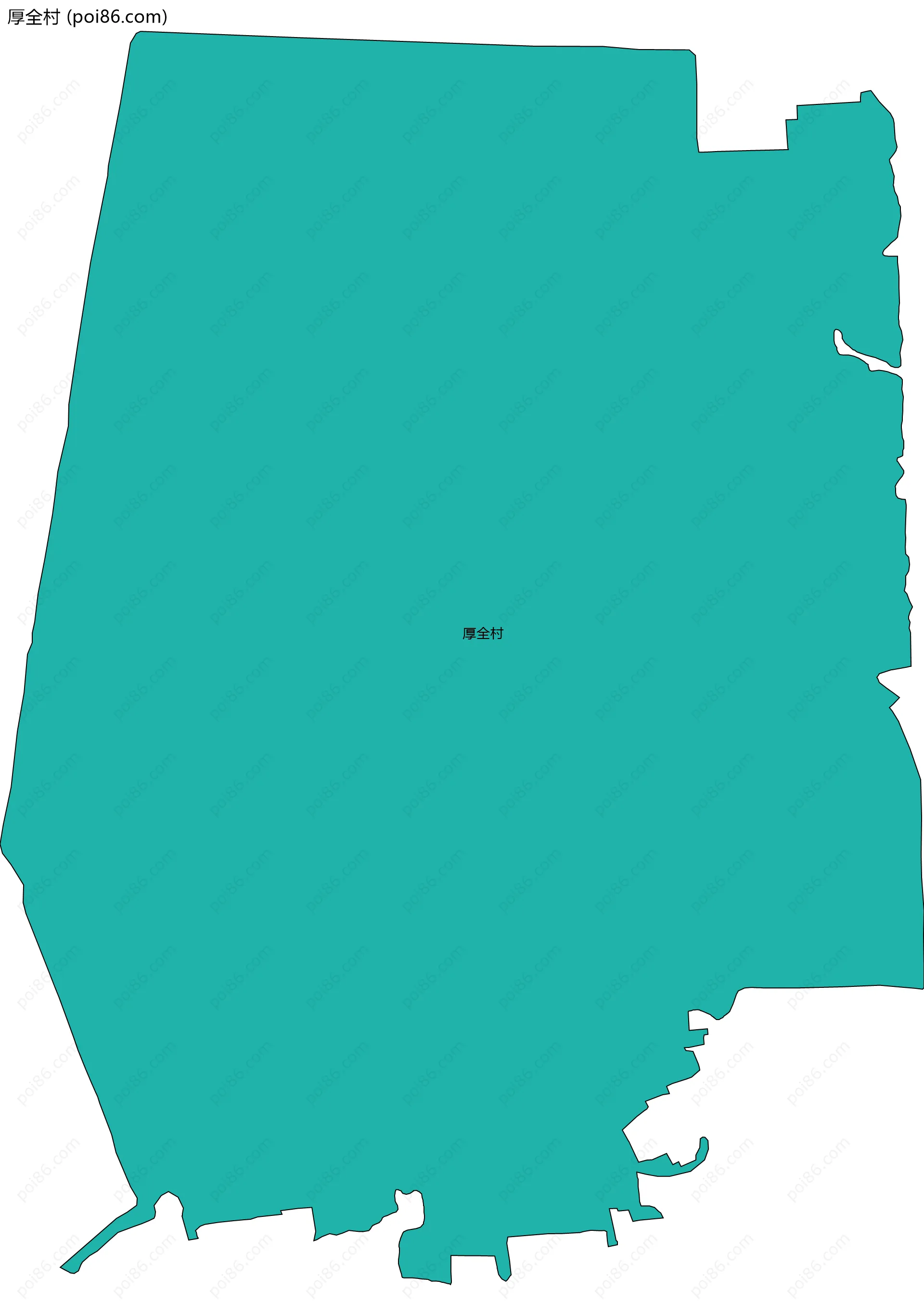 厚全村边界地图