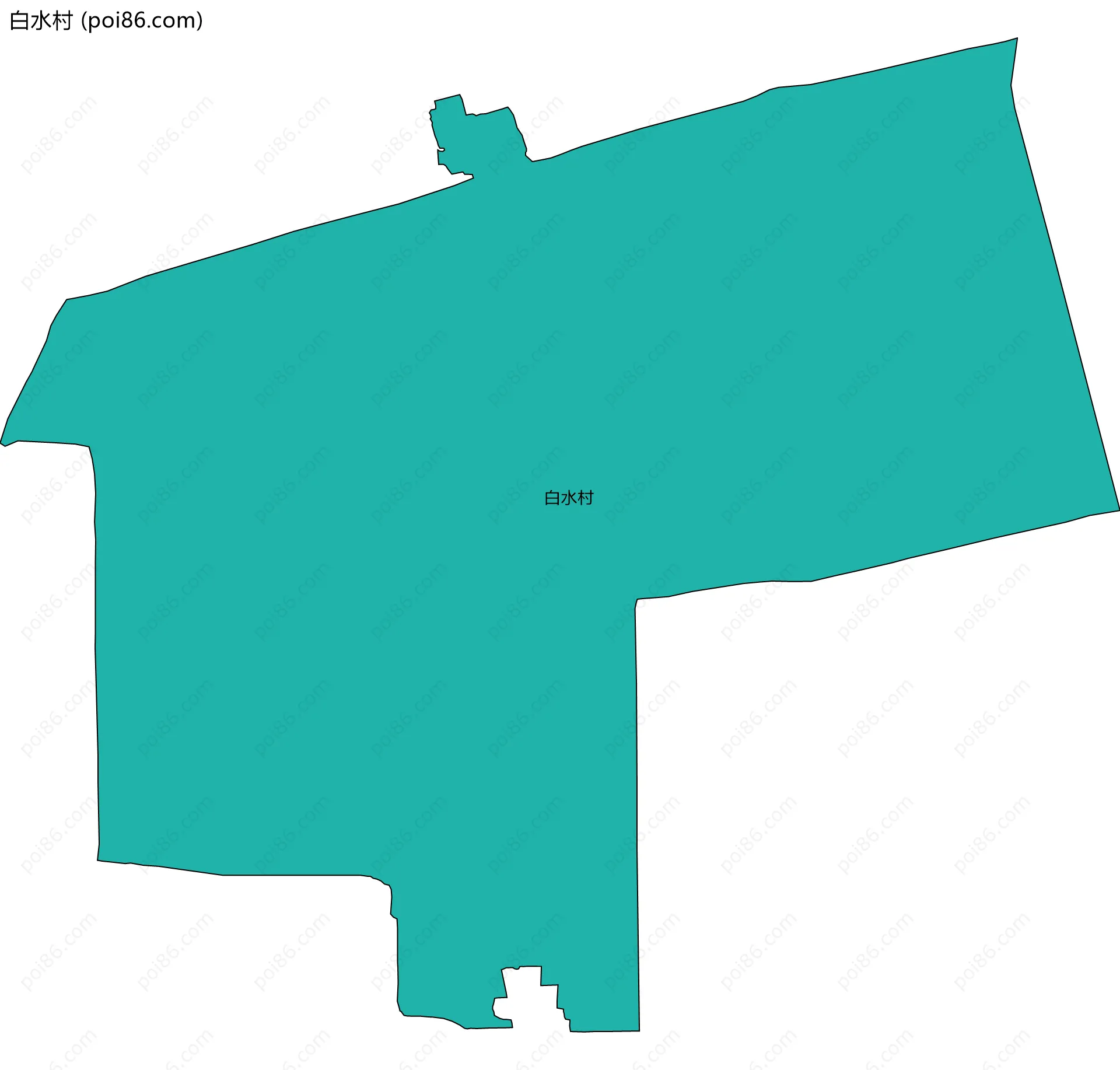 白水村边界地图