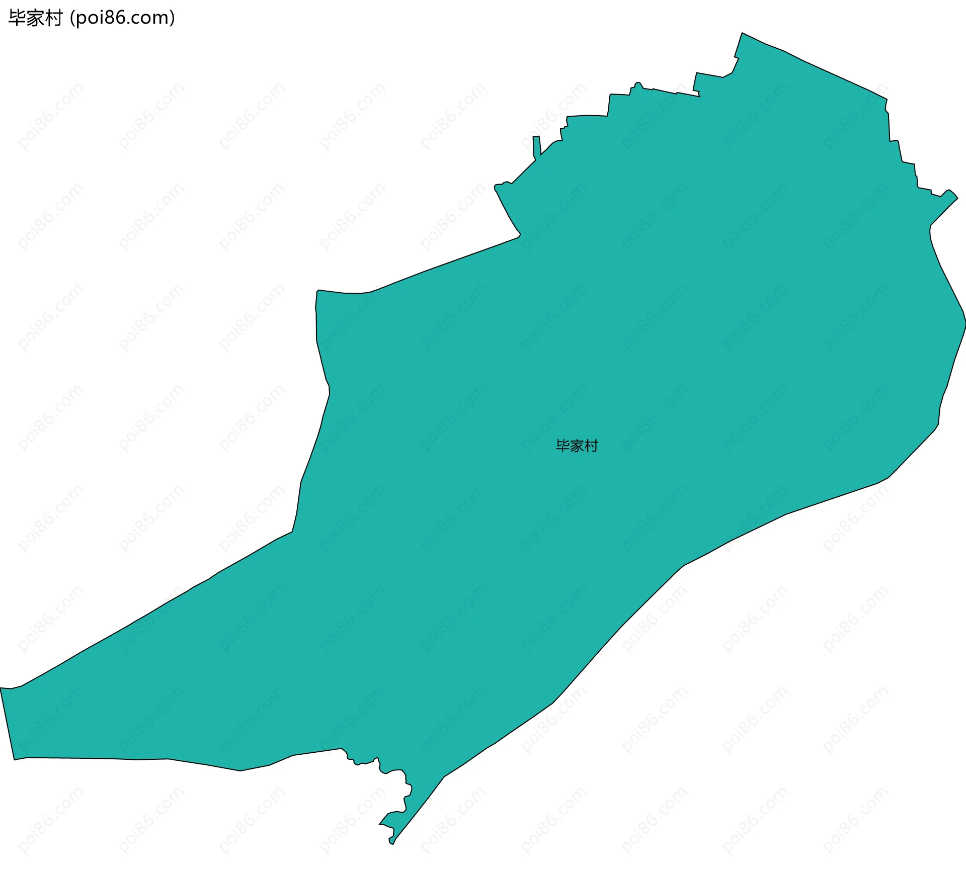 毕家村边界地图
