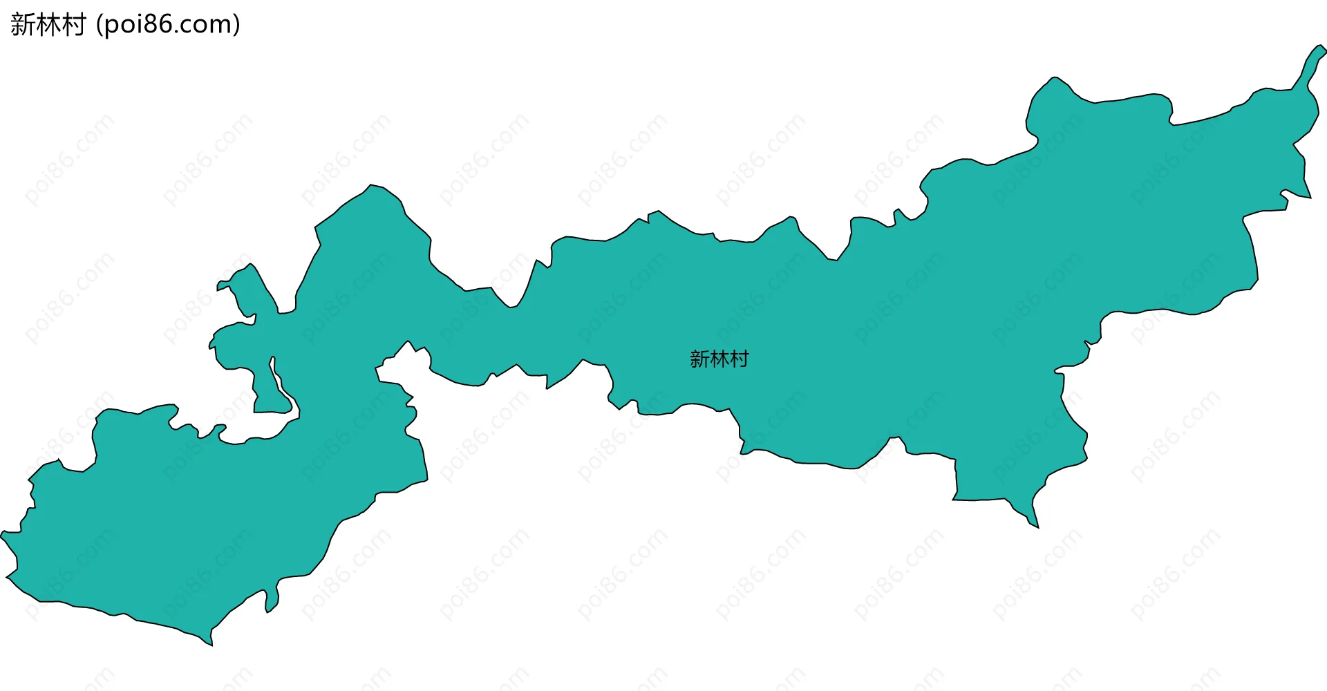 新林村边界地图