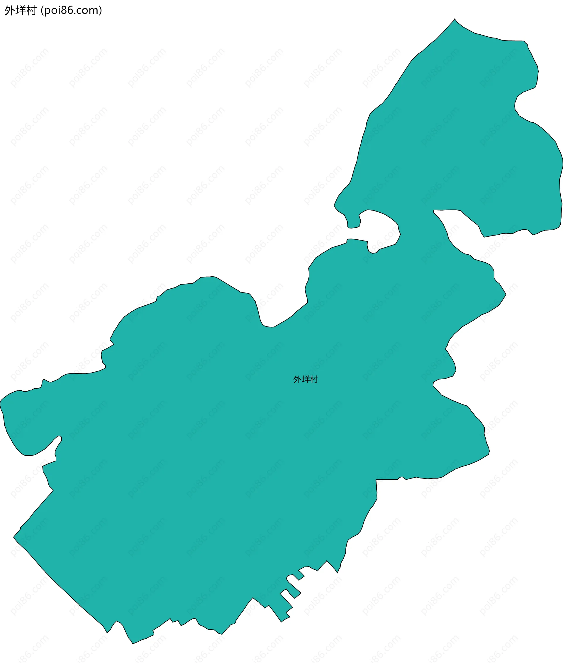 外垟村边界地图