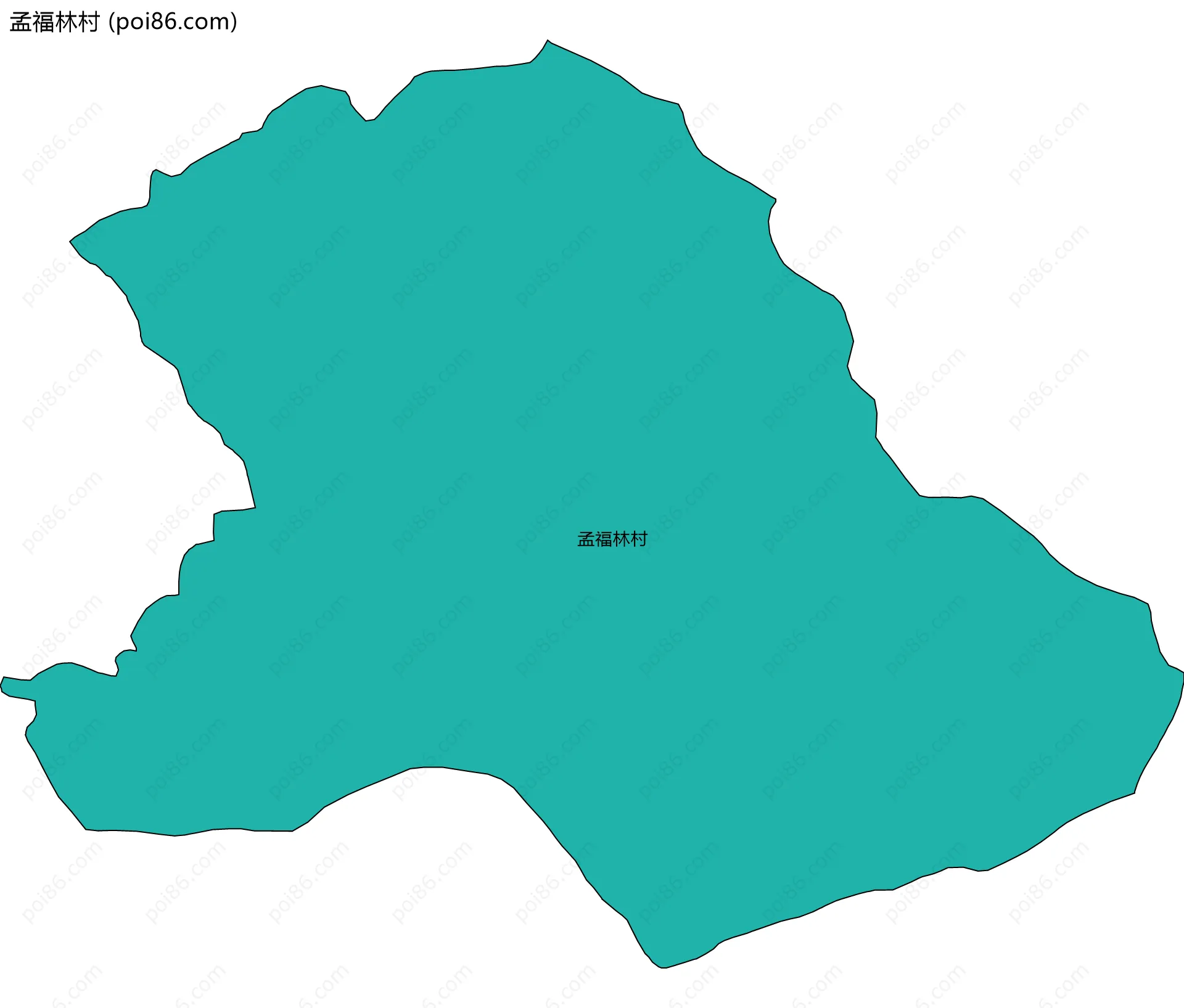孟福林村边界地图