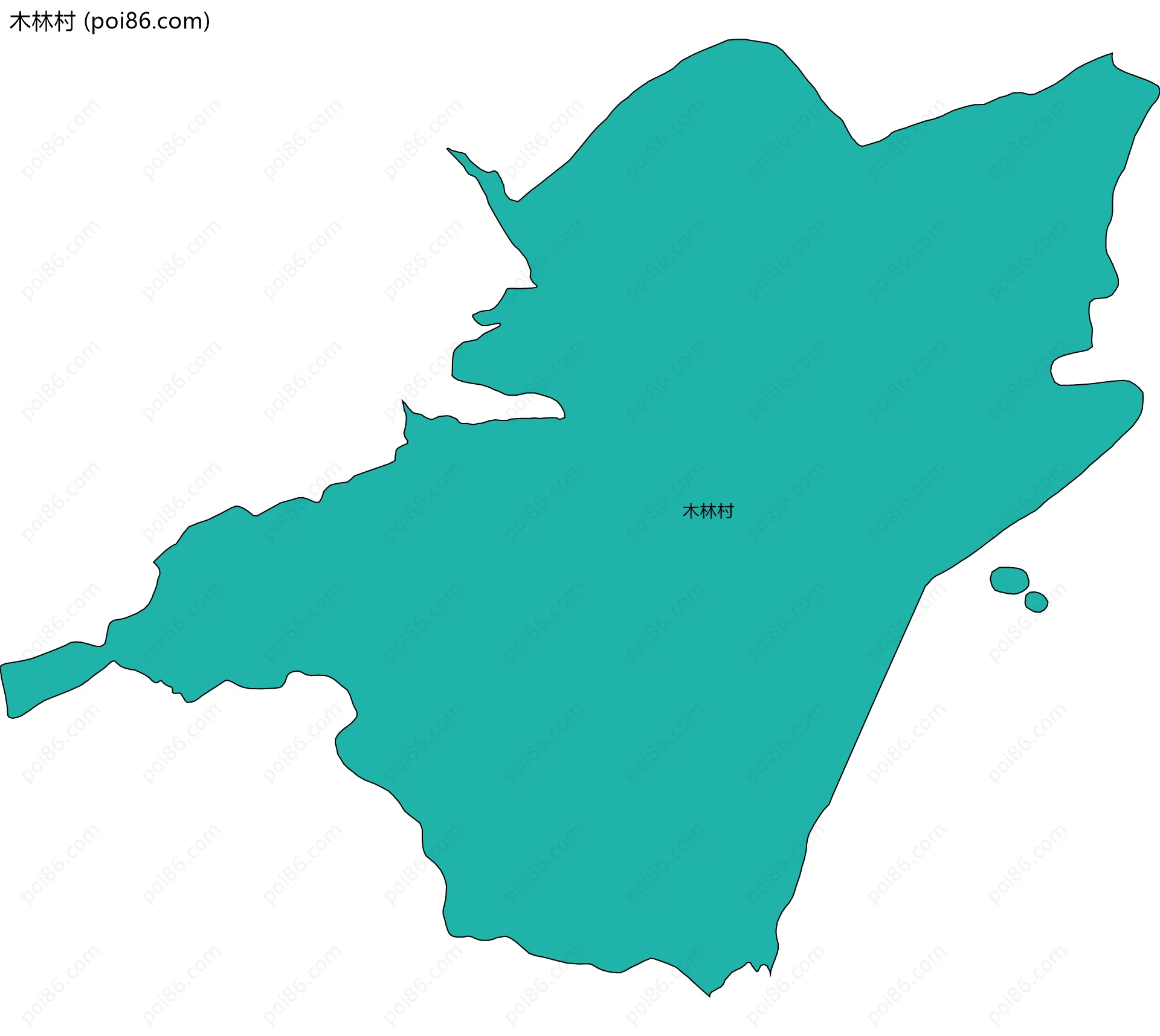 木林村边界地图