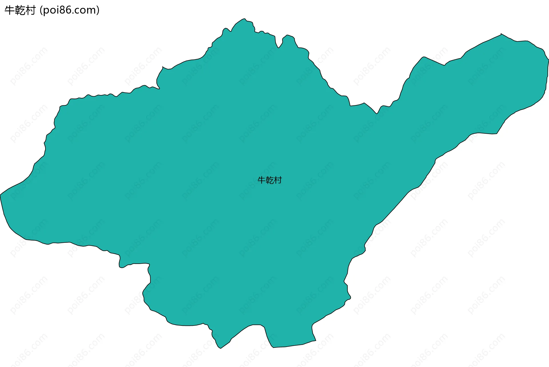 牛乾村边界地图