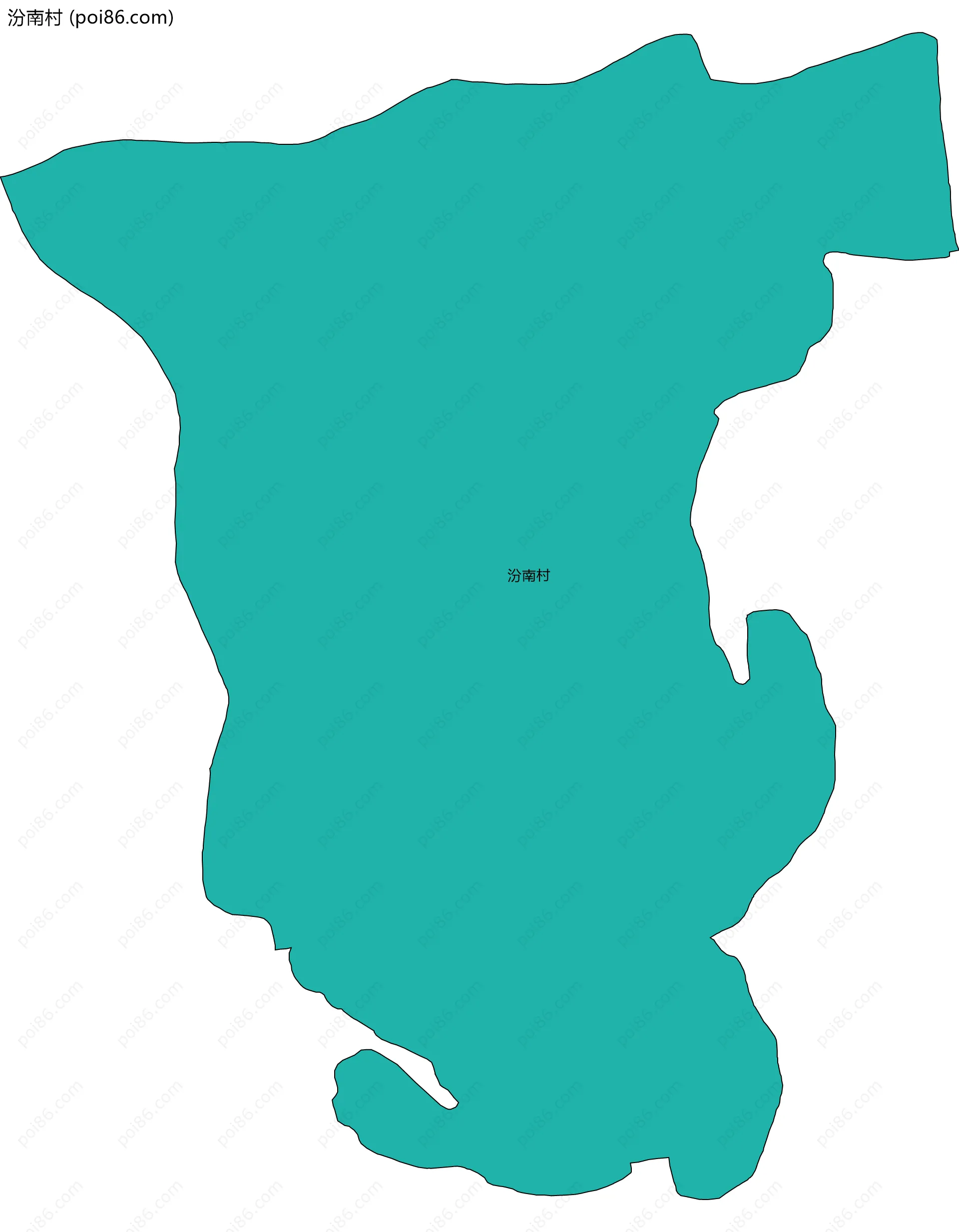 汾南村边界地图