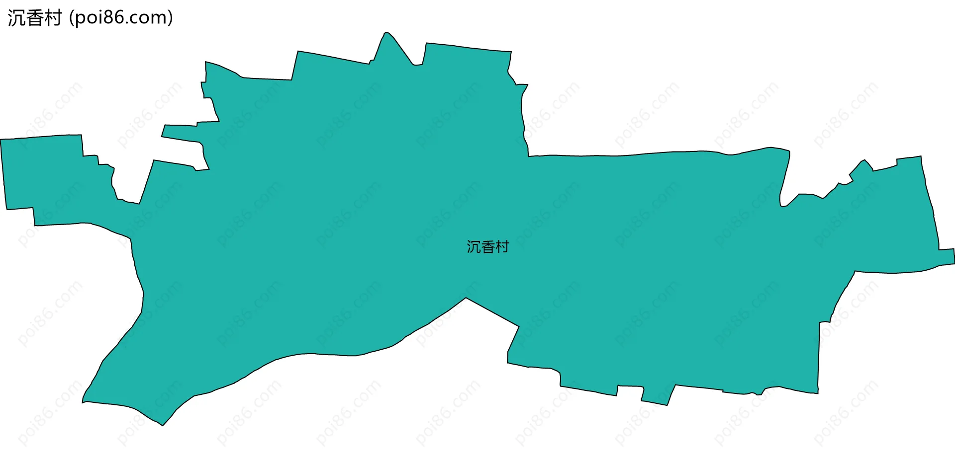沉香村边界地图