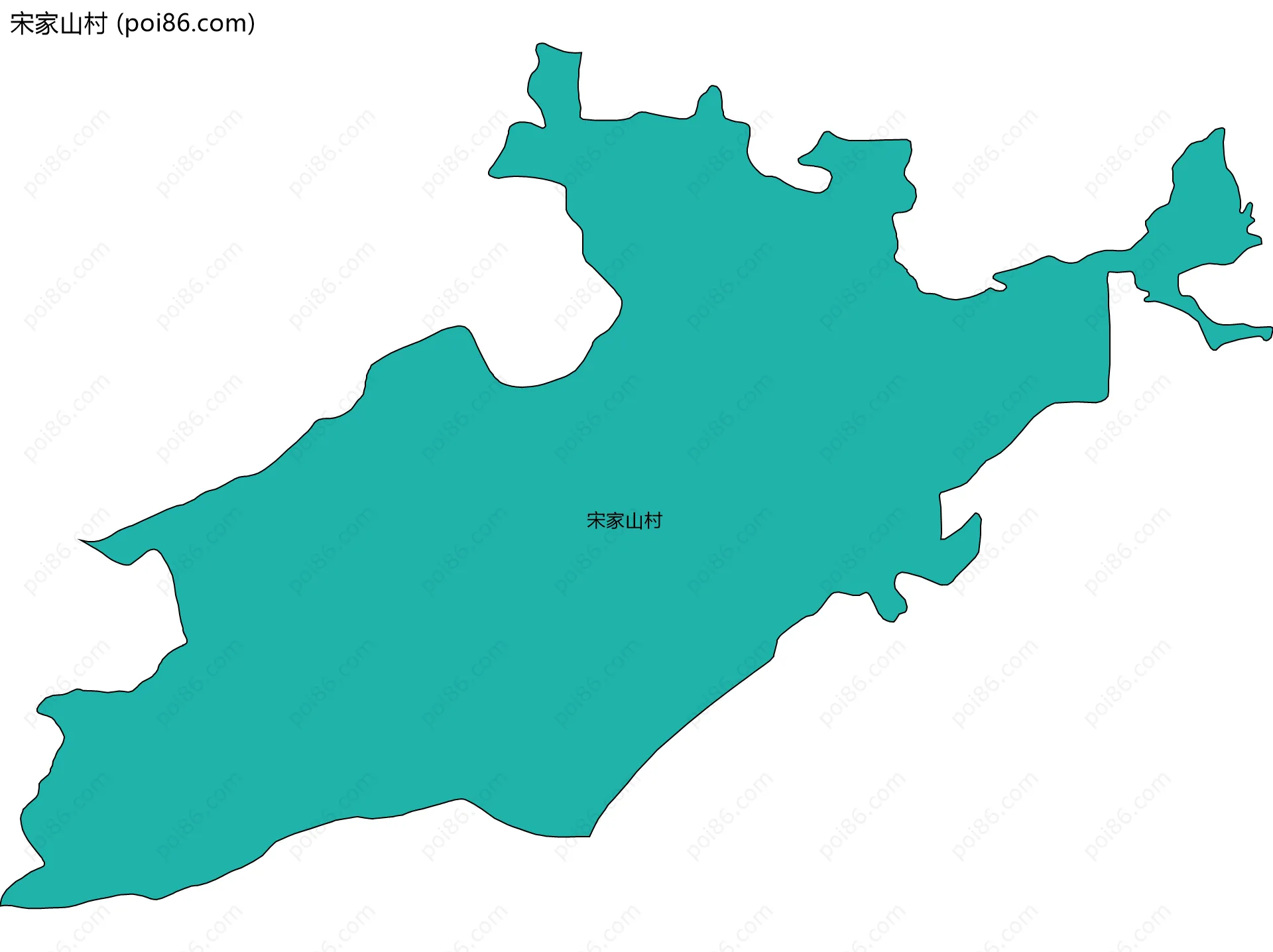 宋家山村边界地图