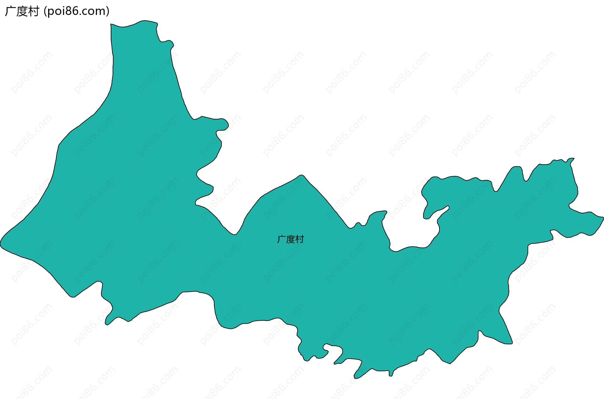 广度村边界地图