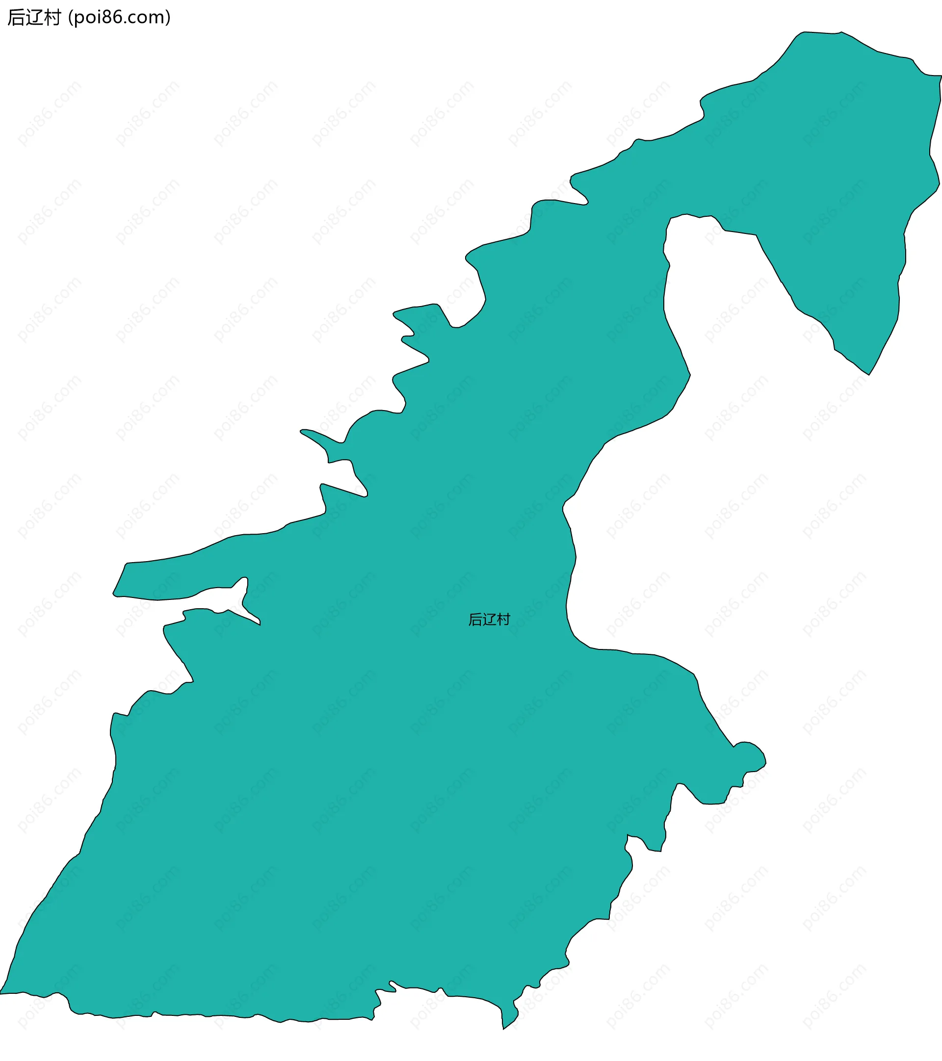 后辽村边界地图