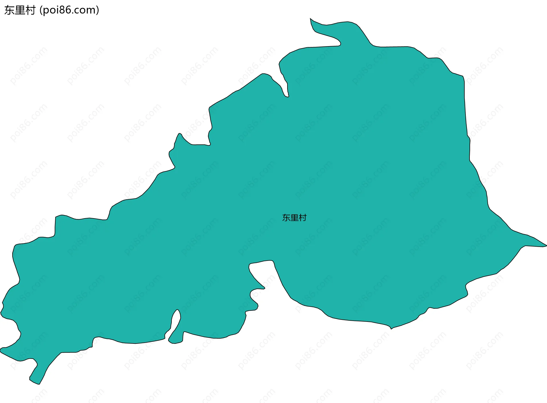 东里村边界地图