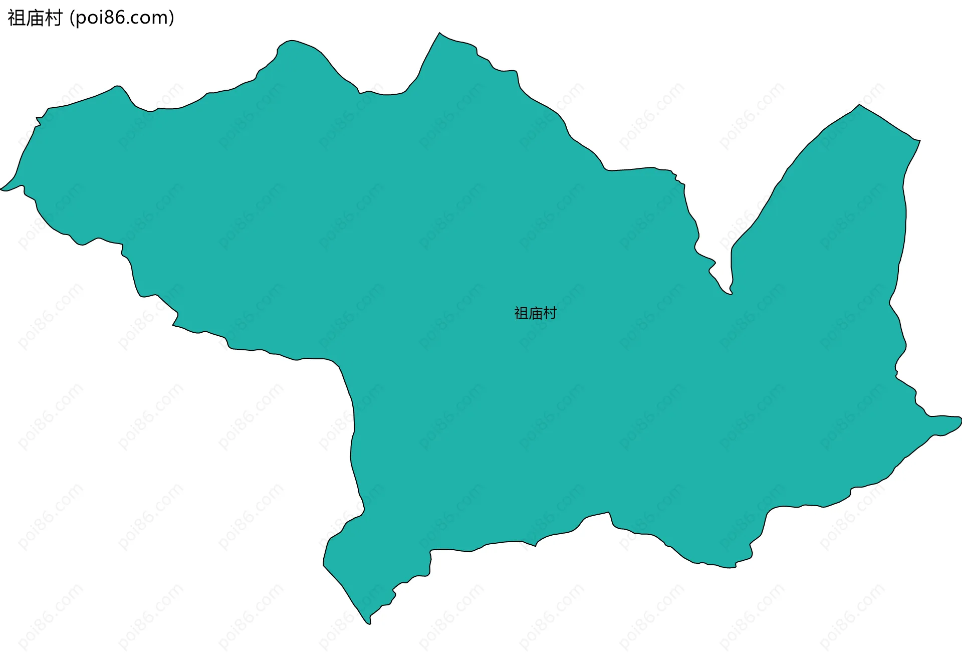 祖庙村边界地图